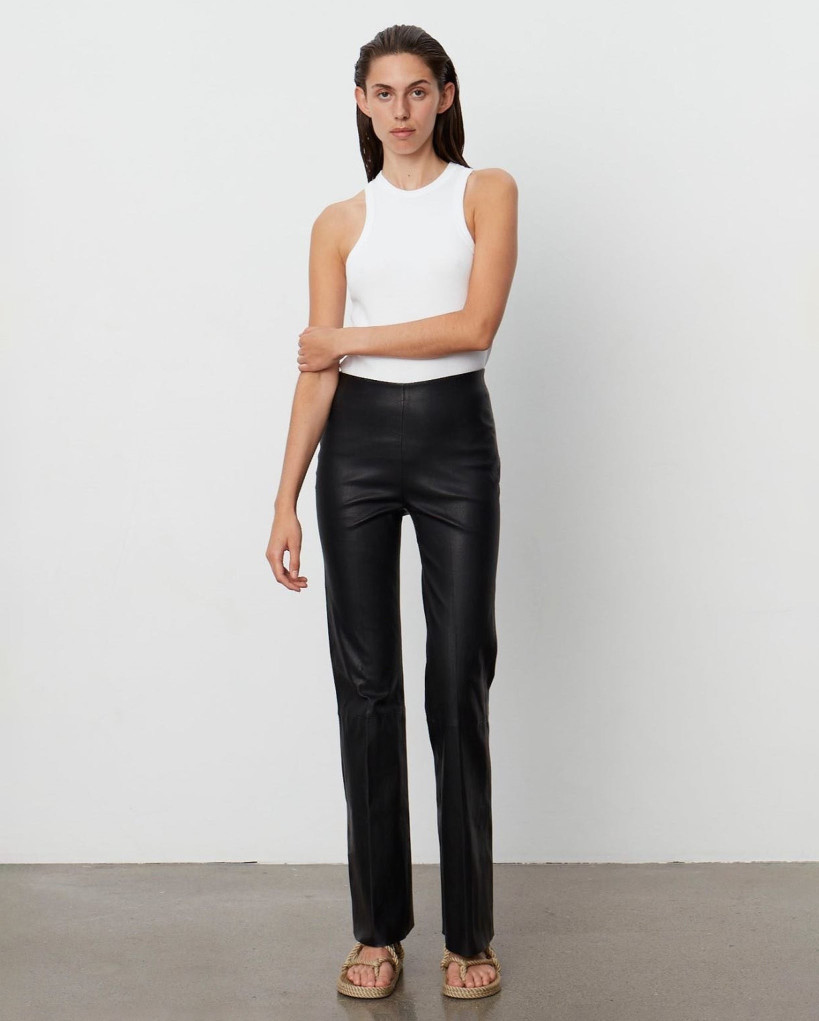 Mabella Leather Trousers