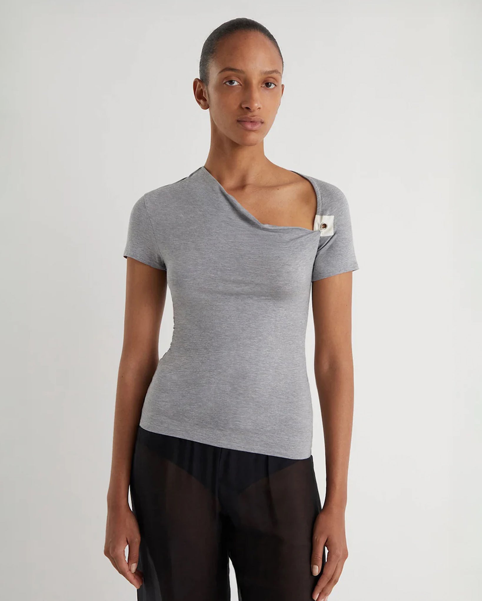 Mire Short-sleeve Top (Grey)