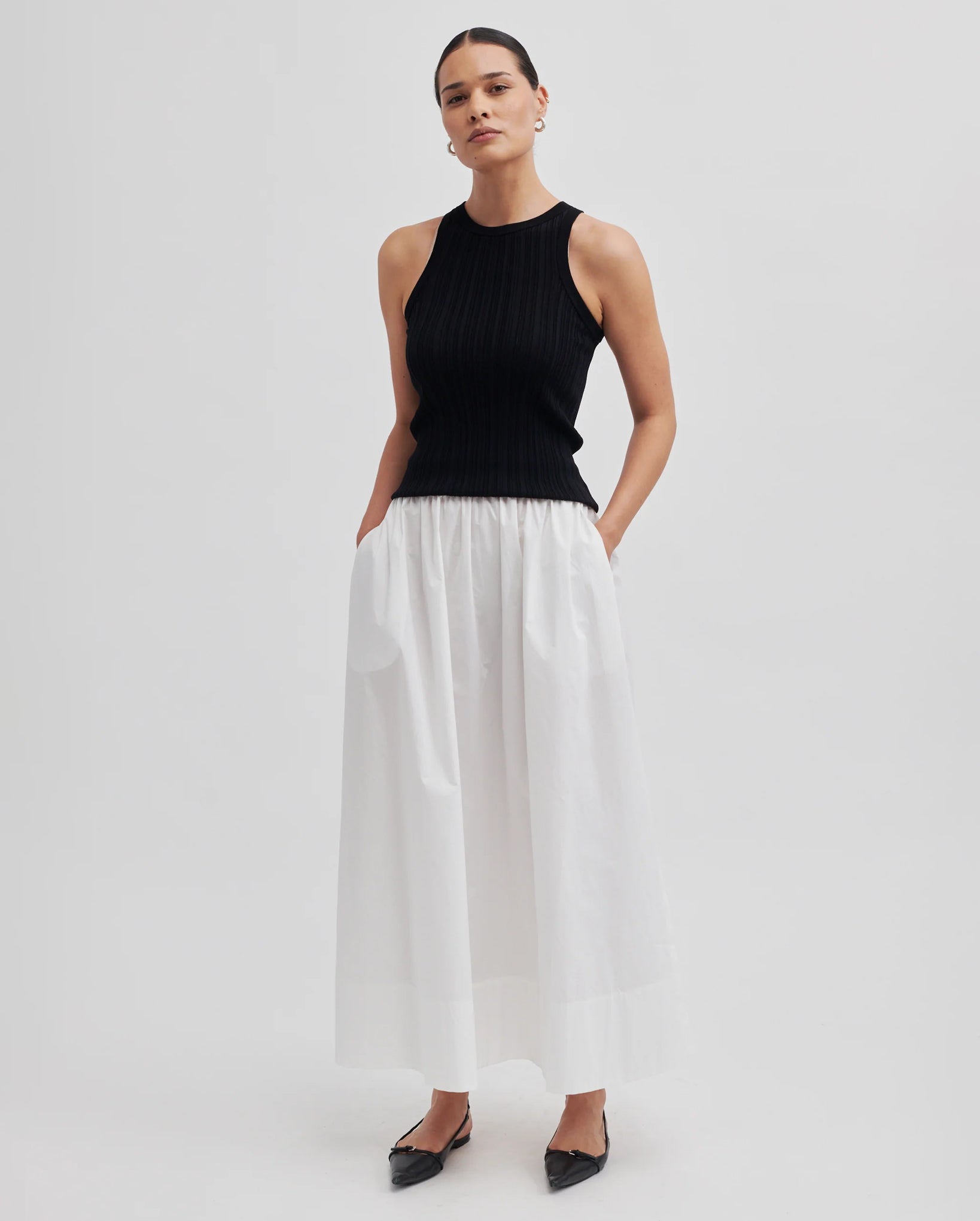 Allure Cotton Skirt (Snow White)