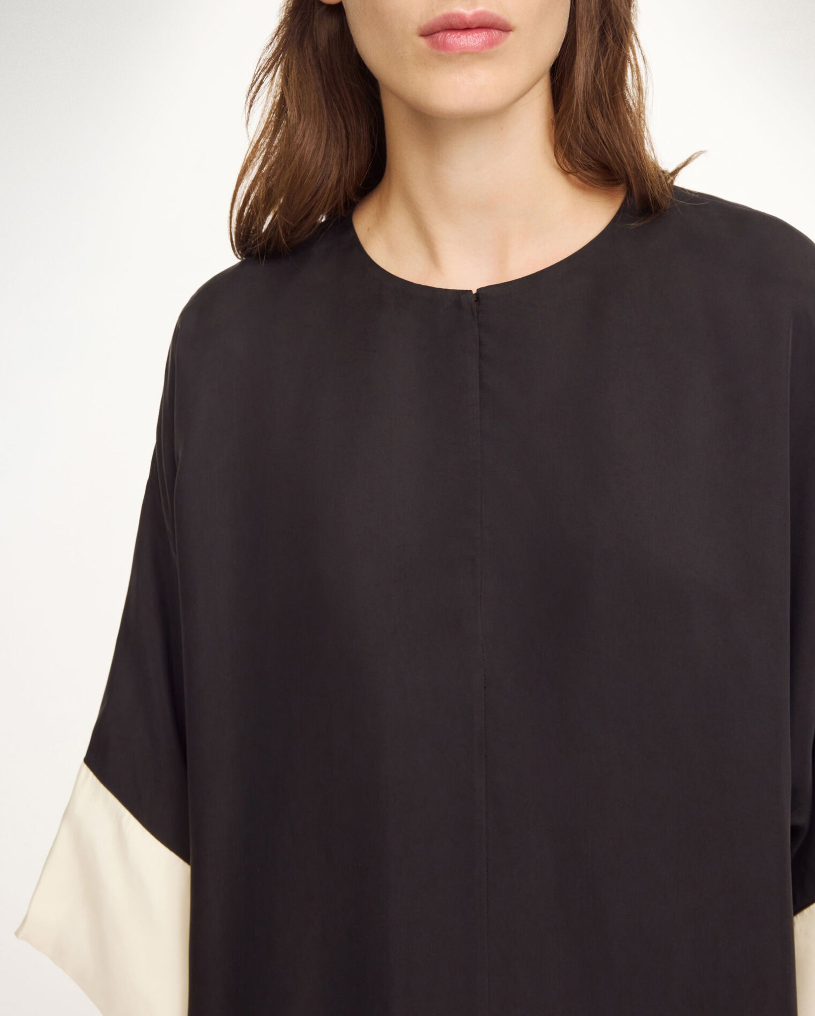 Cime Midi Dress (Black/White)