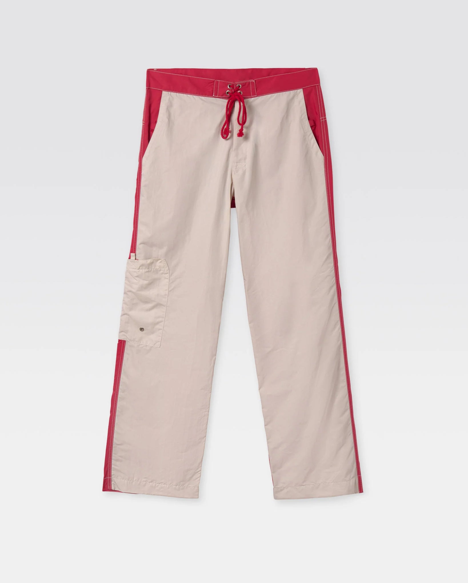 Cedric Trousers (Beige/Red)