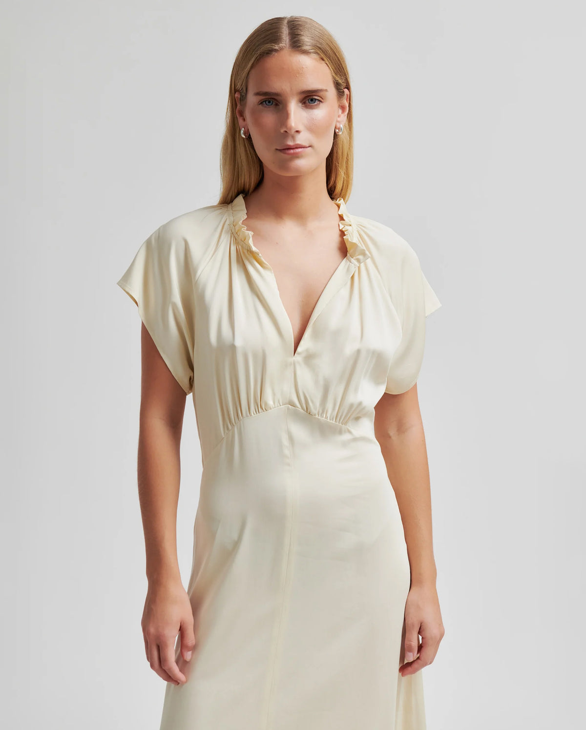 Shera Drill Dress (Alabaster Glea)