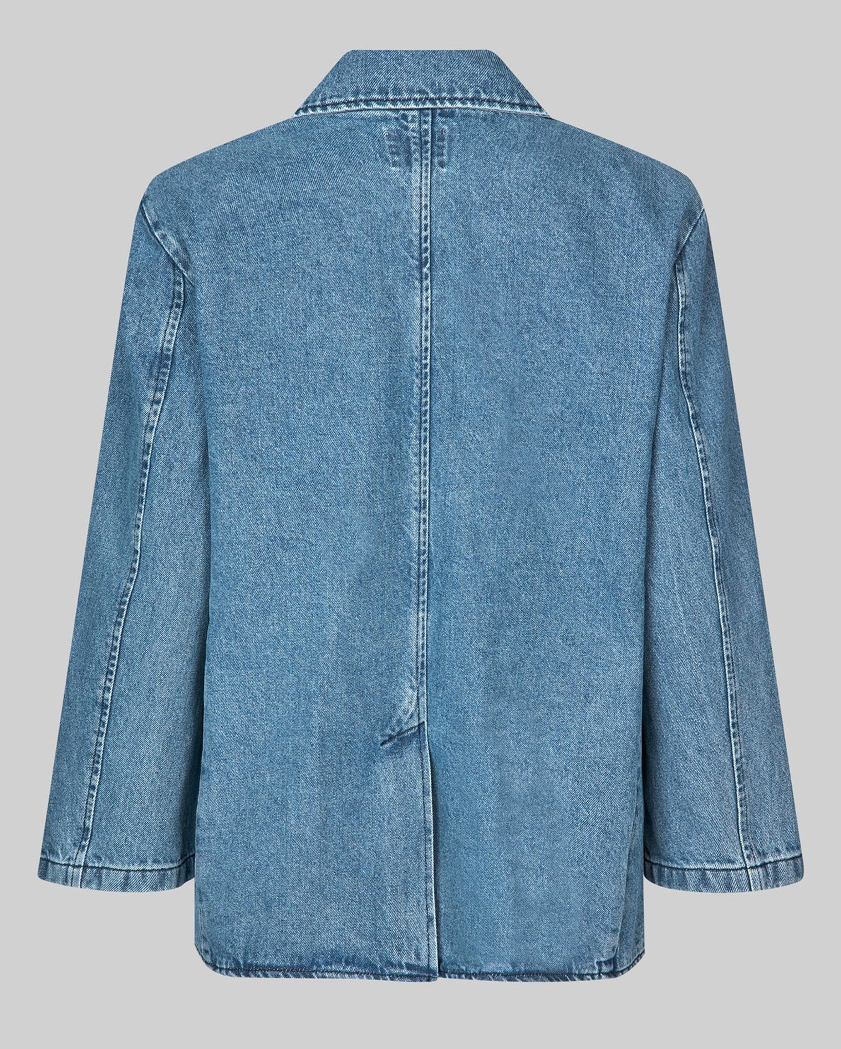 Everly Denim Blazer (Blue Denim)