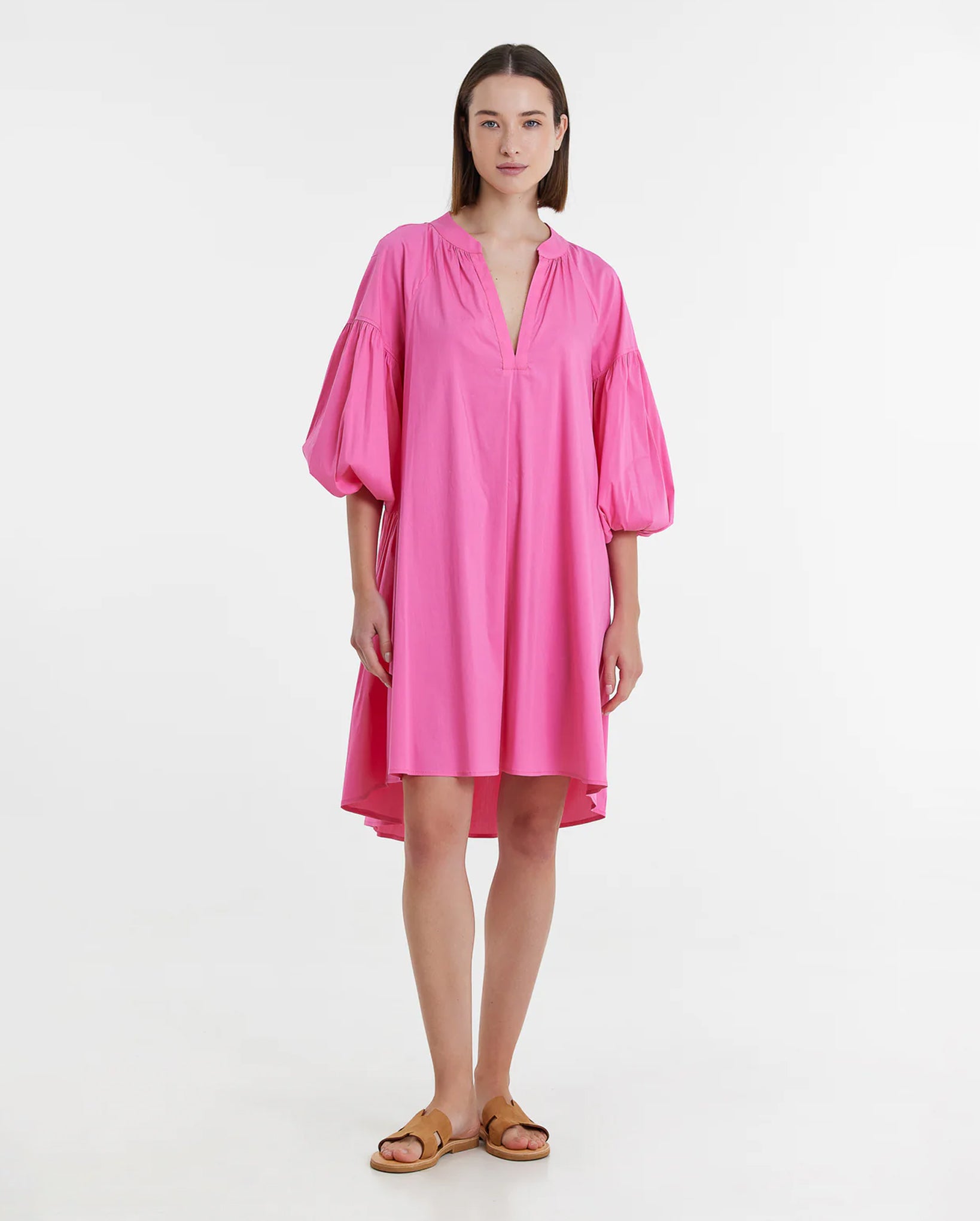 Izoldi Midi Dress (Fushia)