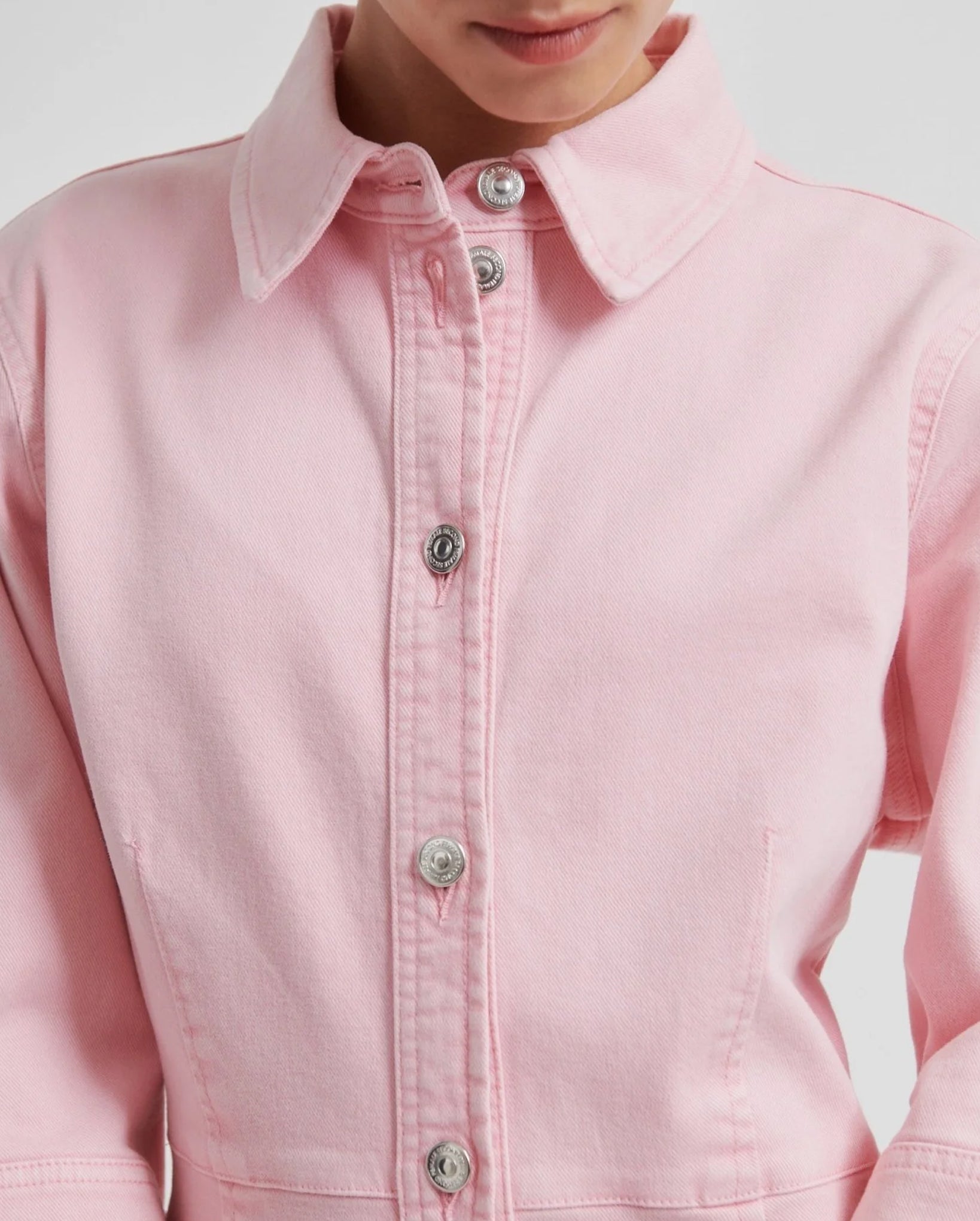 Isella Denim Dress (Pale Lilac)