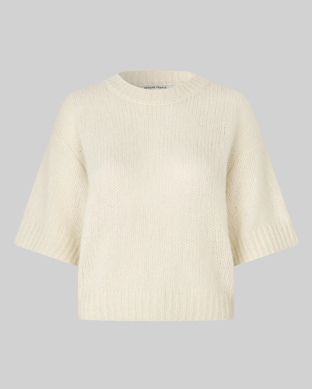 Silia Knit SS O-Neck (Eggnog)