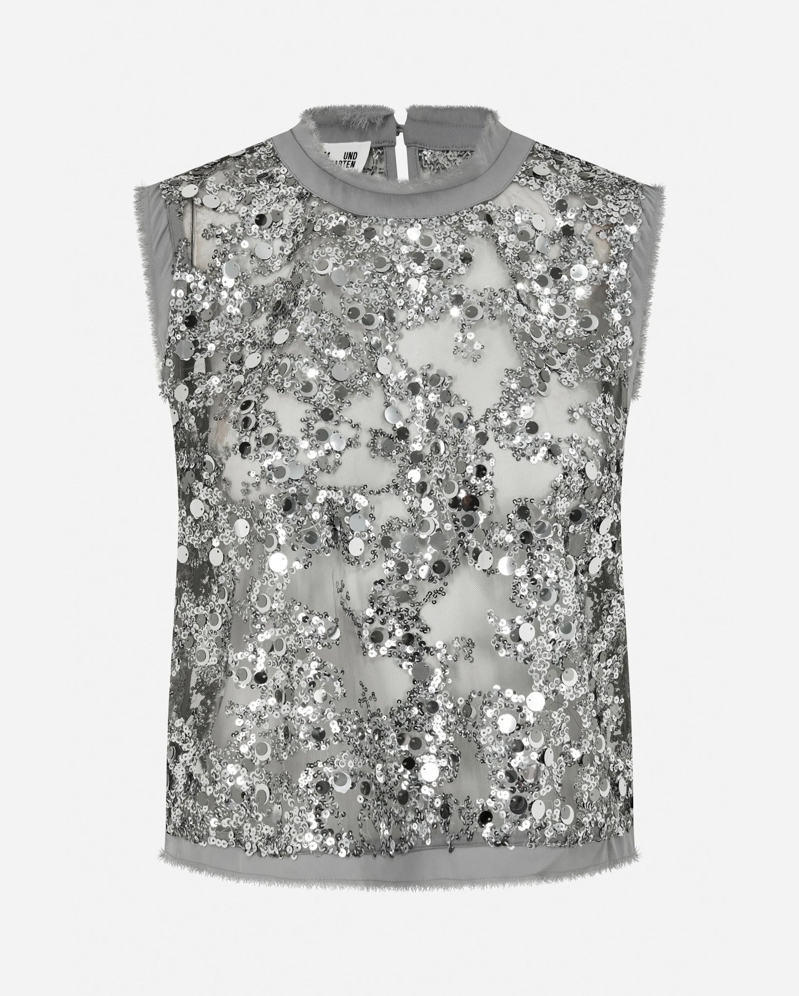Manira Blouse (Grey Sequins)