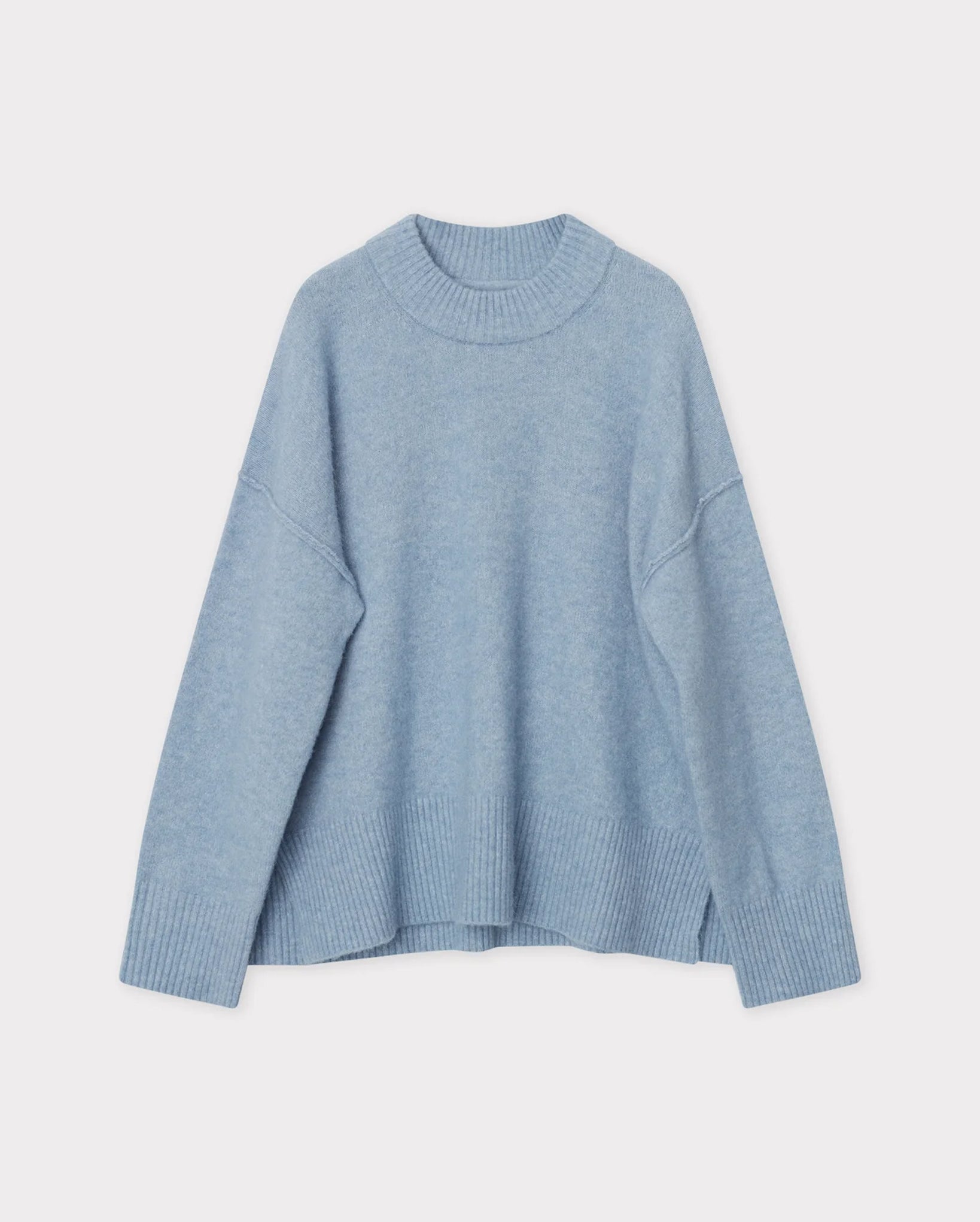 Josie Cozy Days RD Pullover (Pigeon Blue Melange)