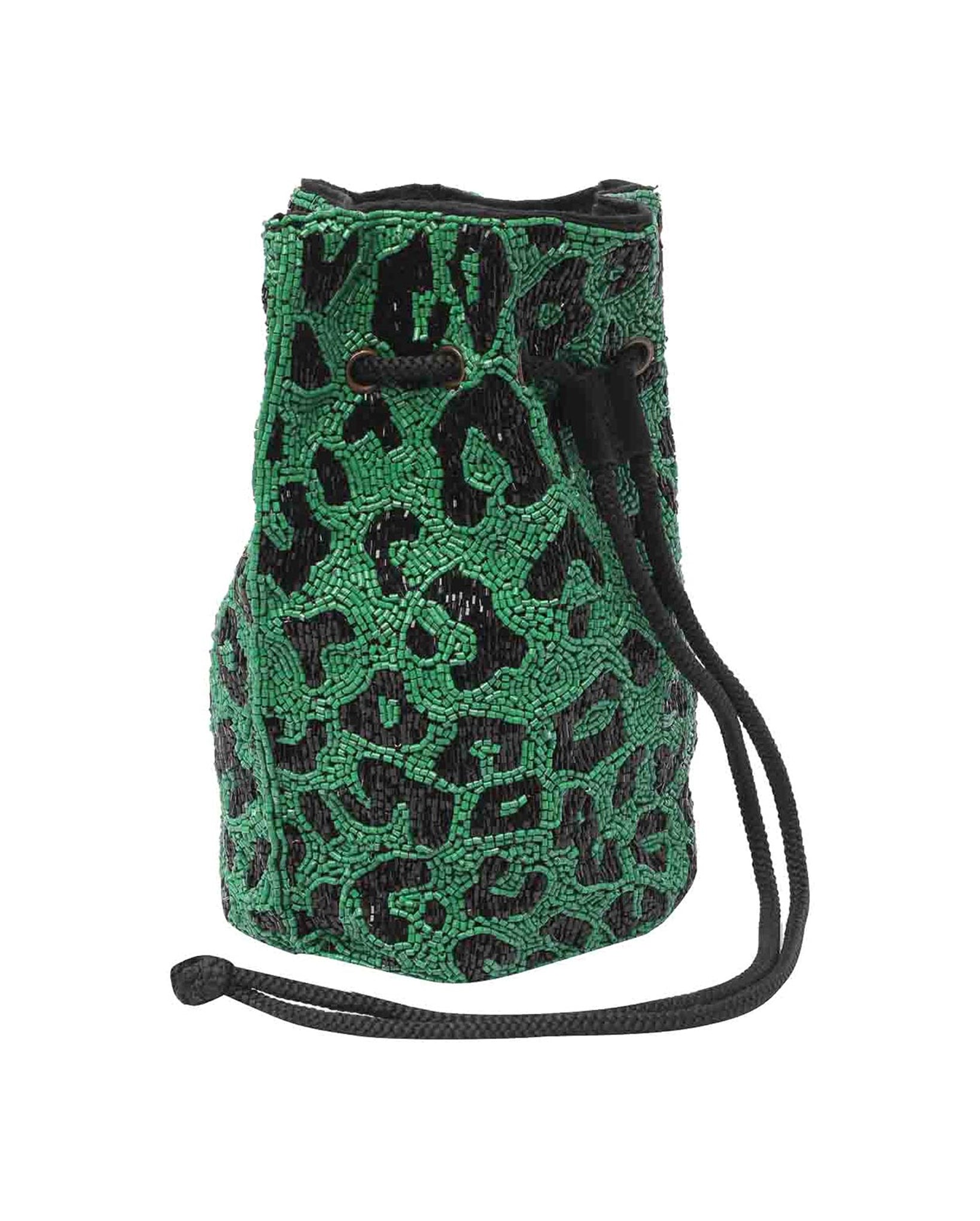 Leopard Mini Bucket Bag