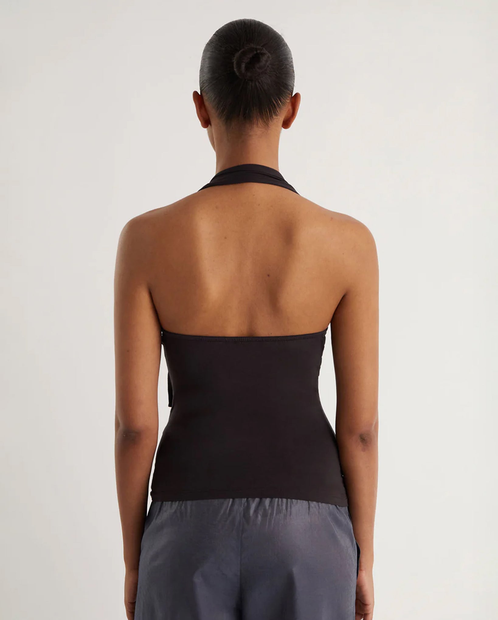 Simulet Halter Top (Brown)
