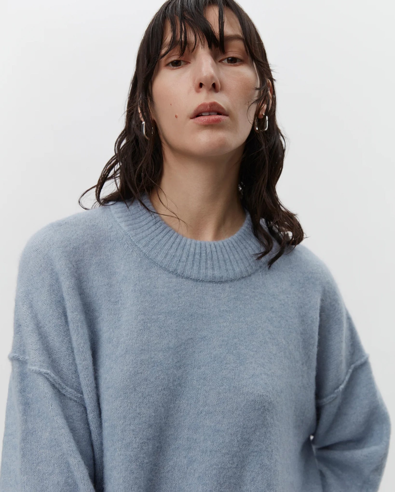 Josie Cozy Days RD Pullover (Pigeon Blue Melange)