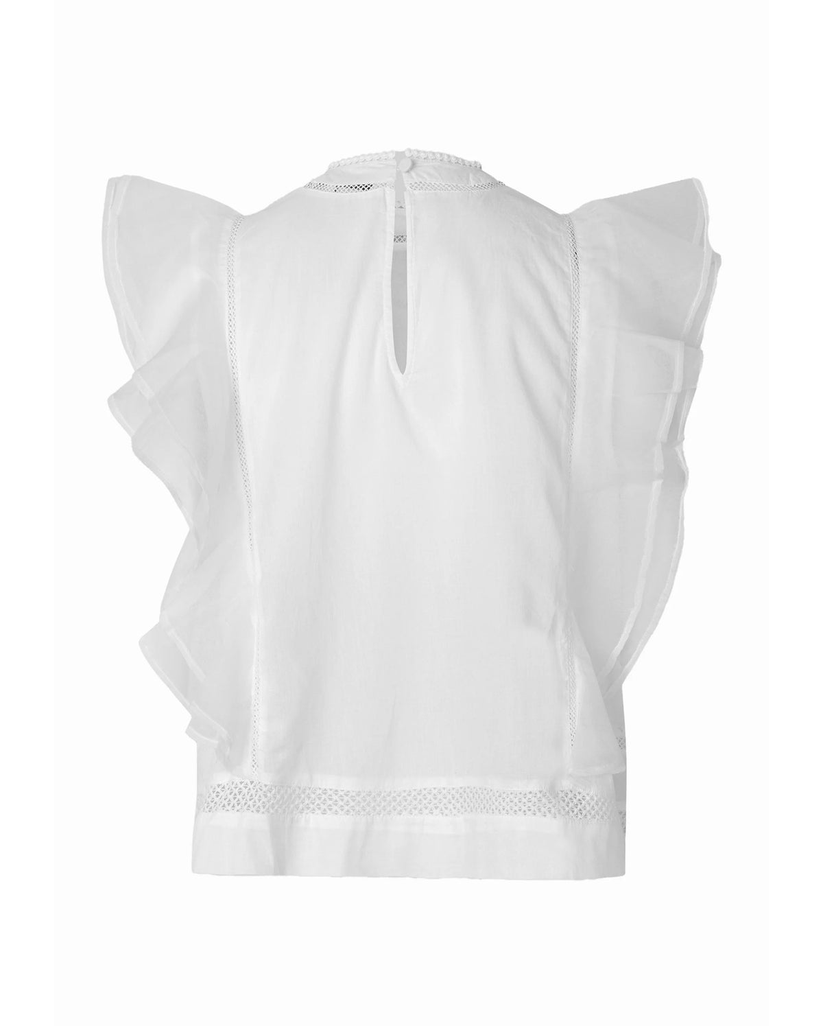 Kristel Frill Top (White)