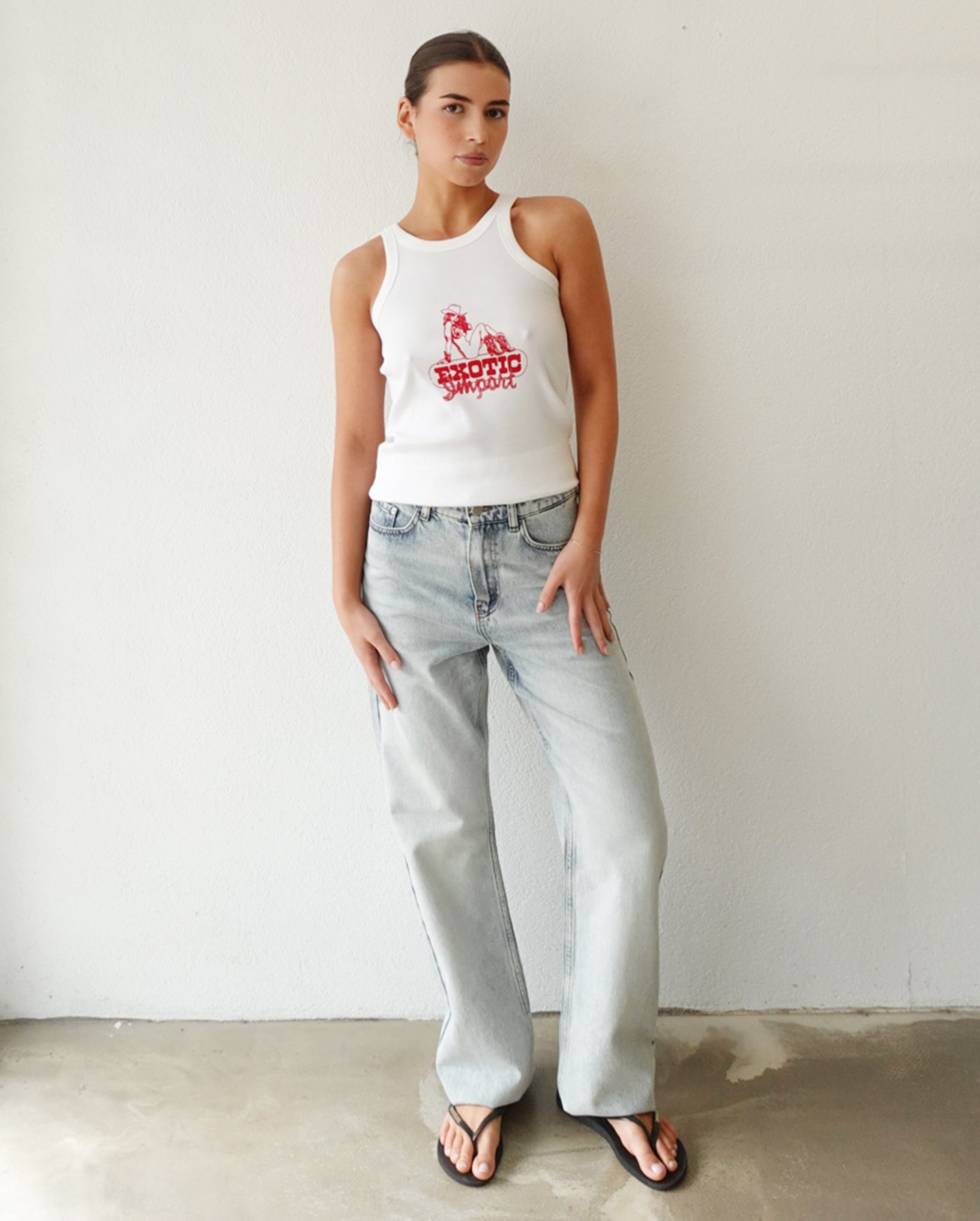 Cowgirl Ribbed Tank Top