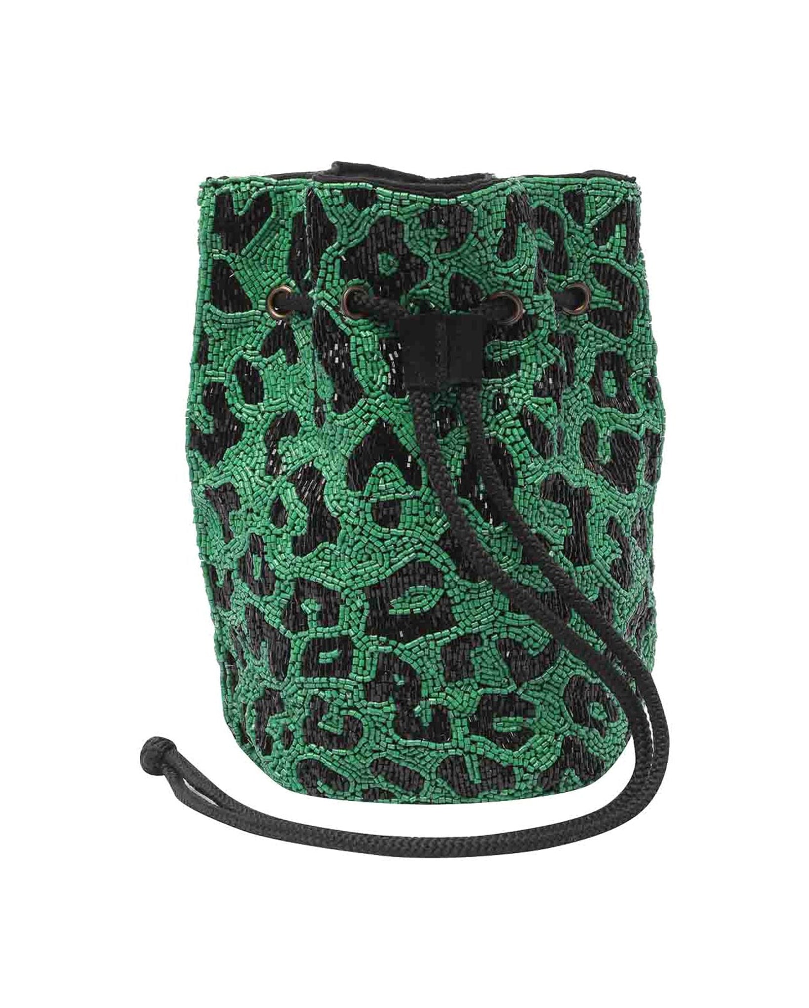 Leopard Mini Bucket Bag