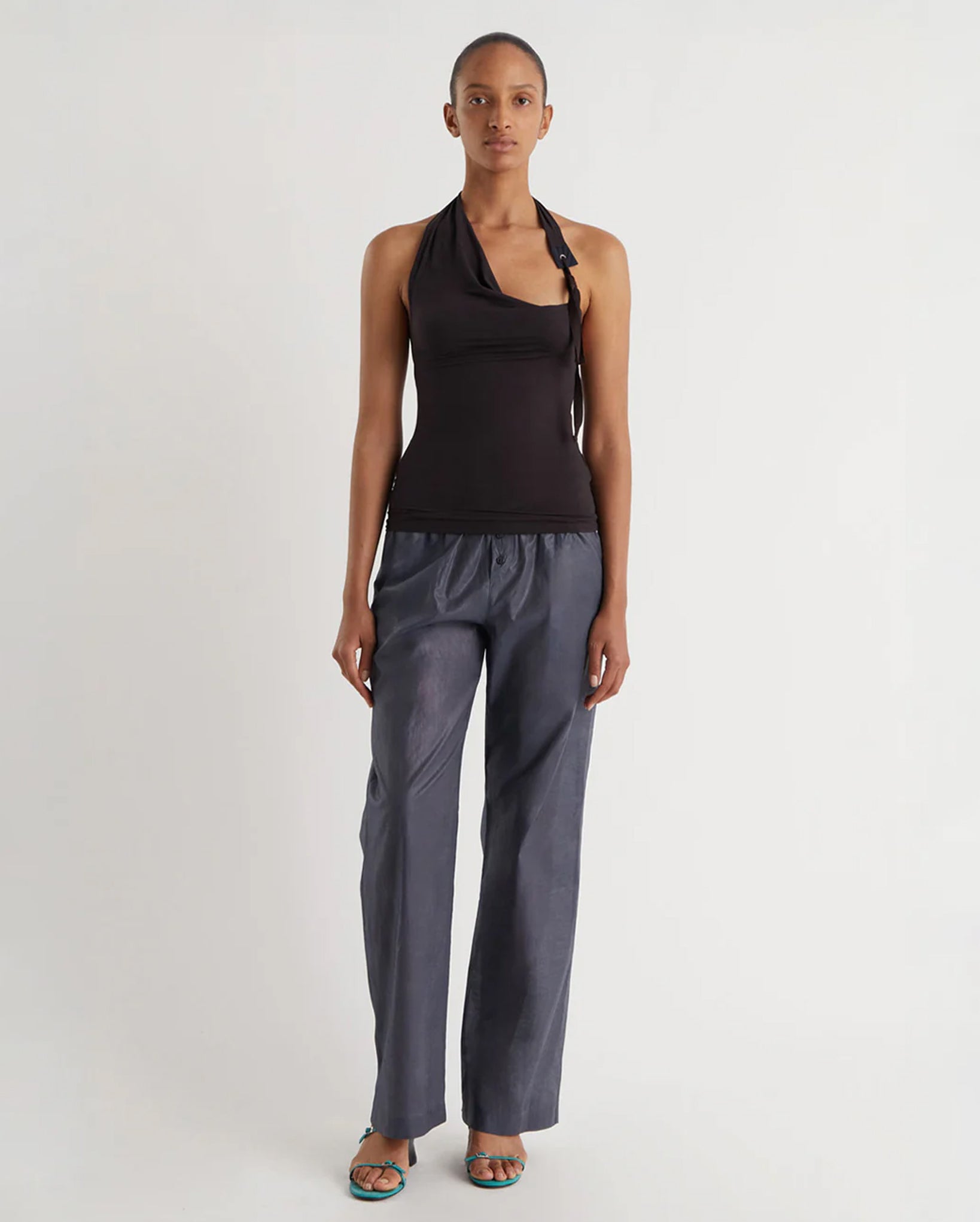 Simulet Halter Top (Brown)
