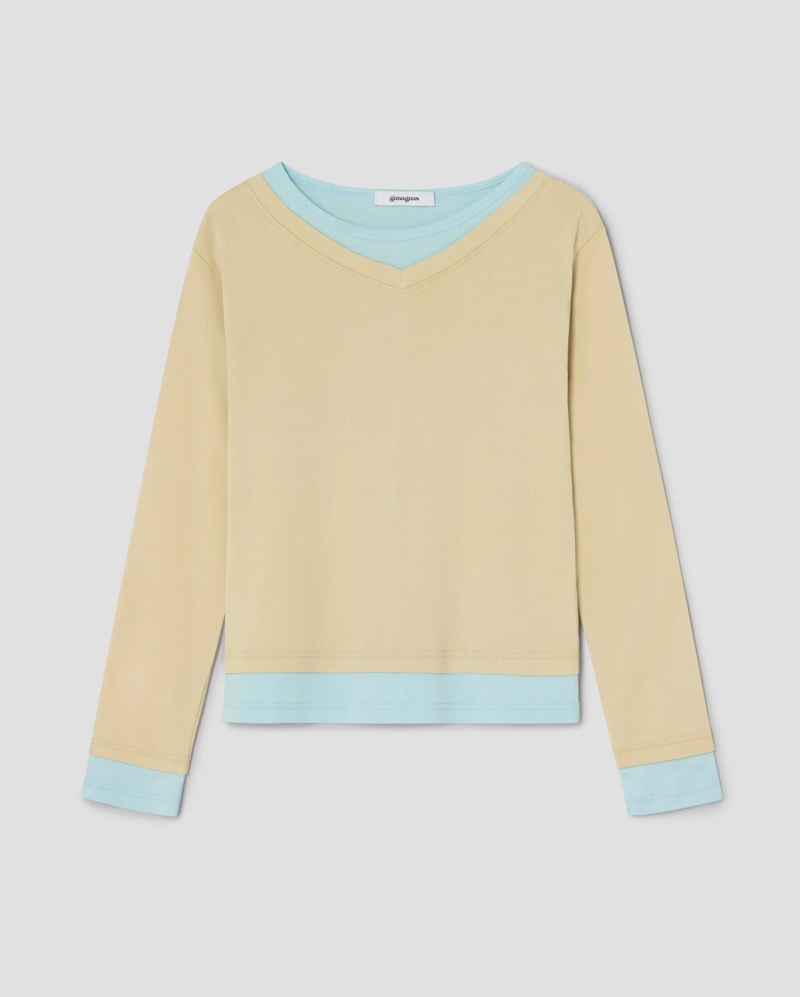 Sam T-Shirt (Beige/Blue)