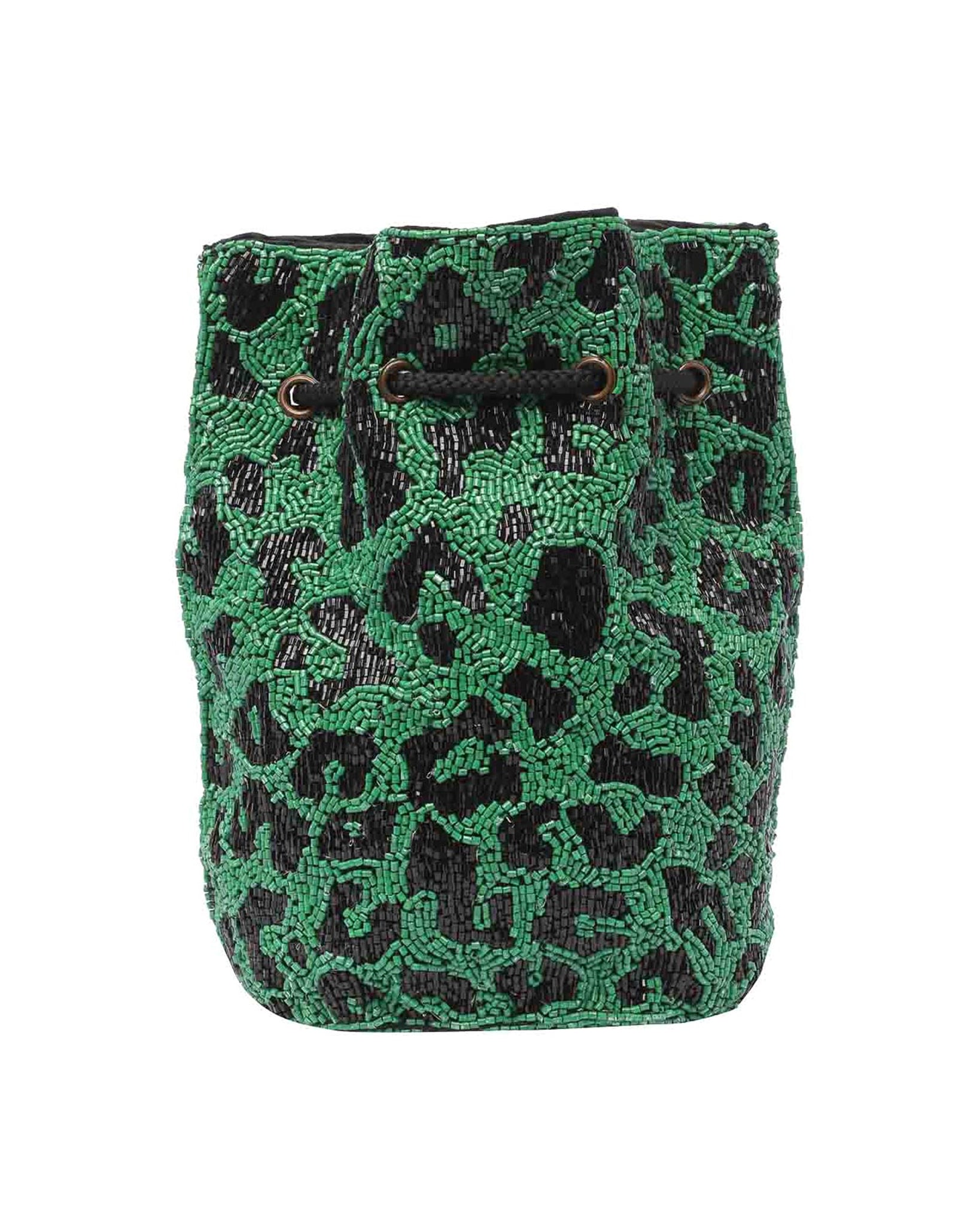 Leopard Mini Bucket Bag