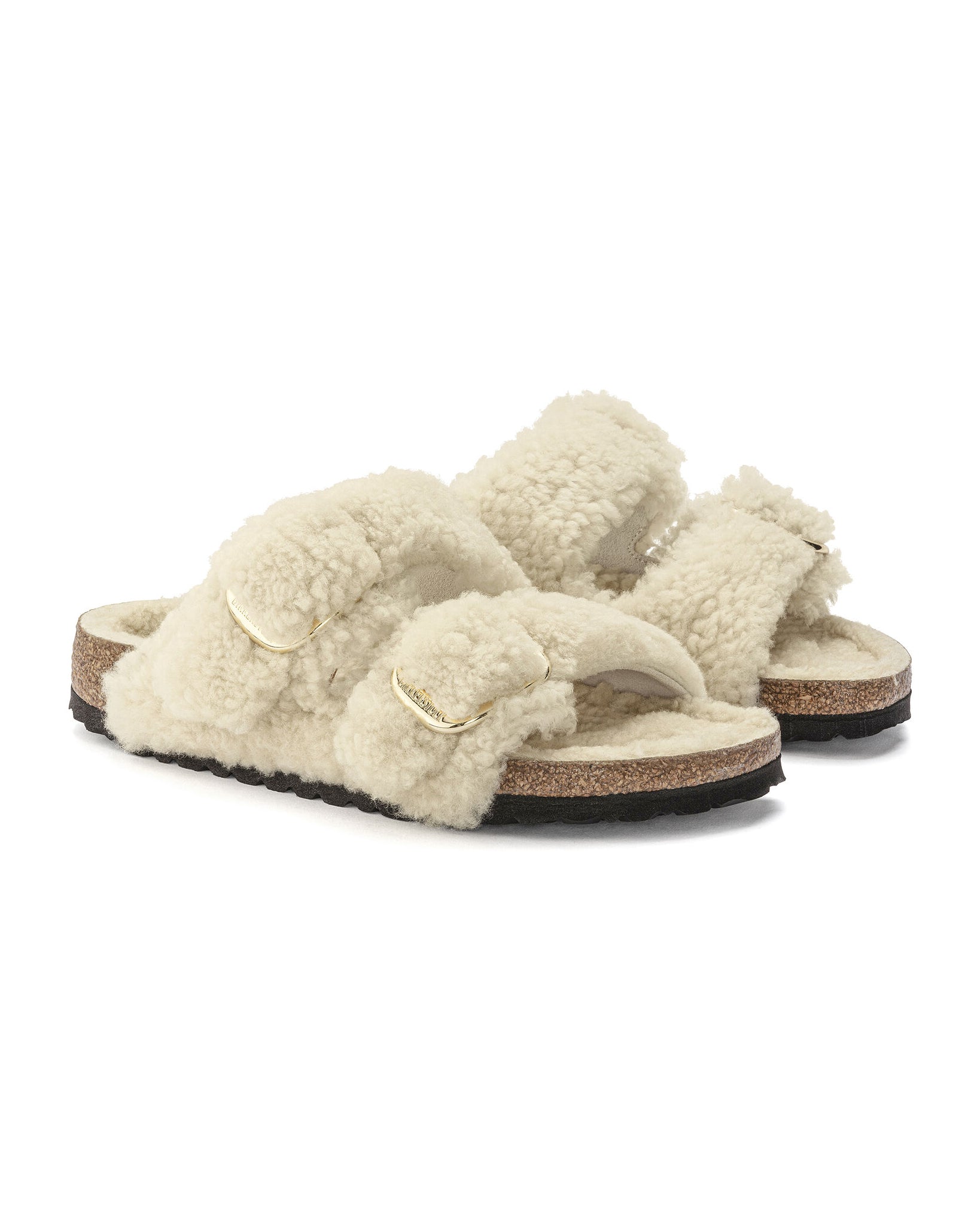 Arizona Big Buckle Shearling Teddy (Eggshell)