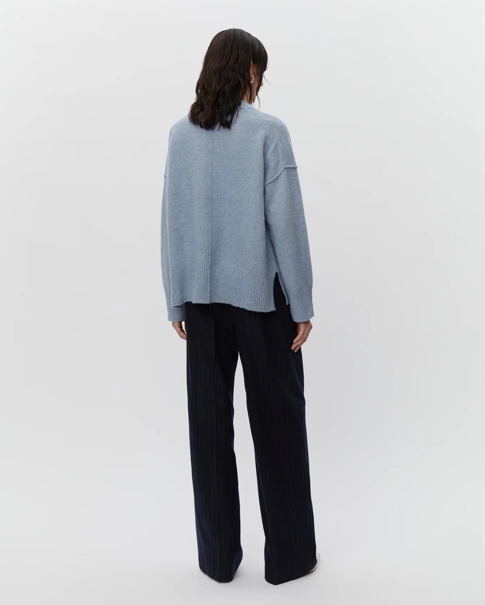 Josie Cozy Days RD Pullover (Pigeon Blue Melange)