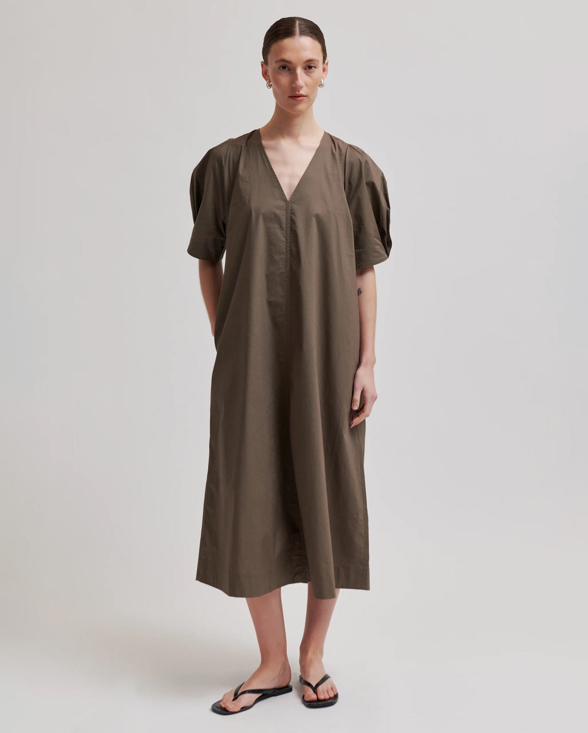 Larkini SS Maxi Dress (Canteen)