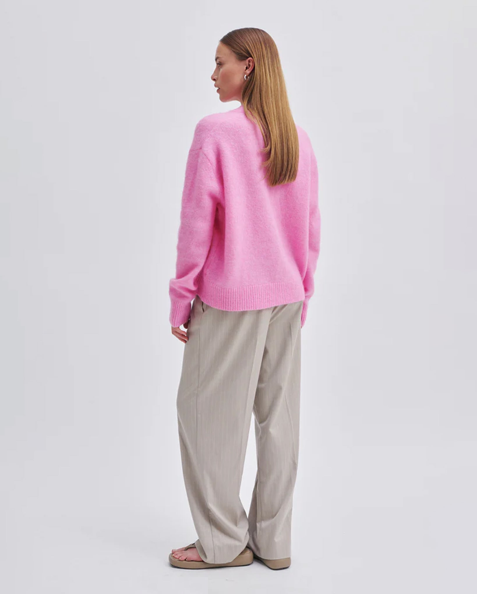 Brookline Knit Cardigan (Begonia Pink)