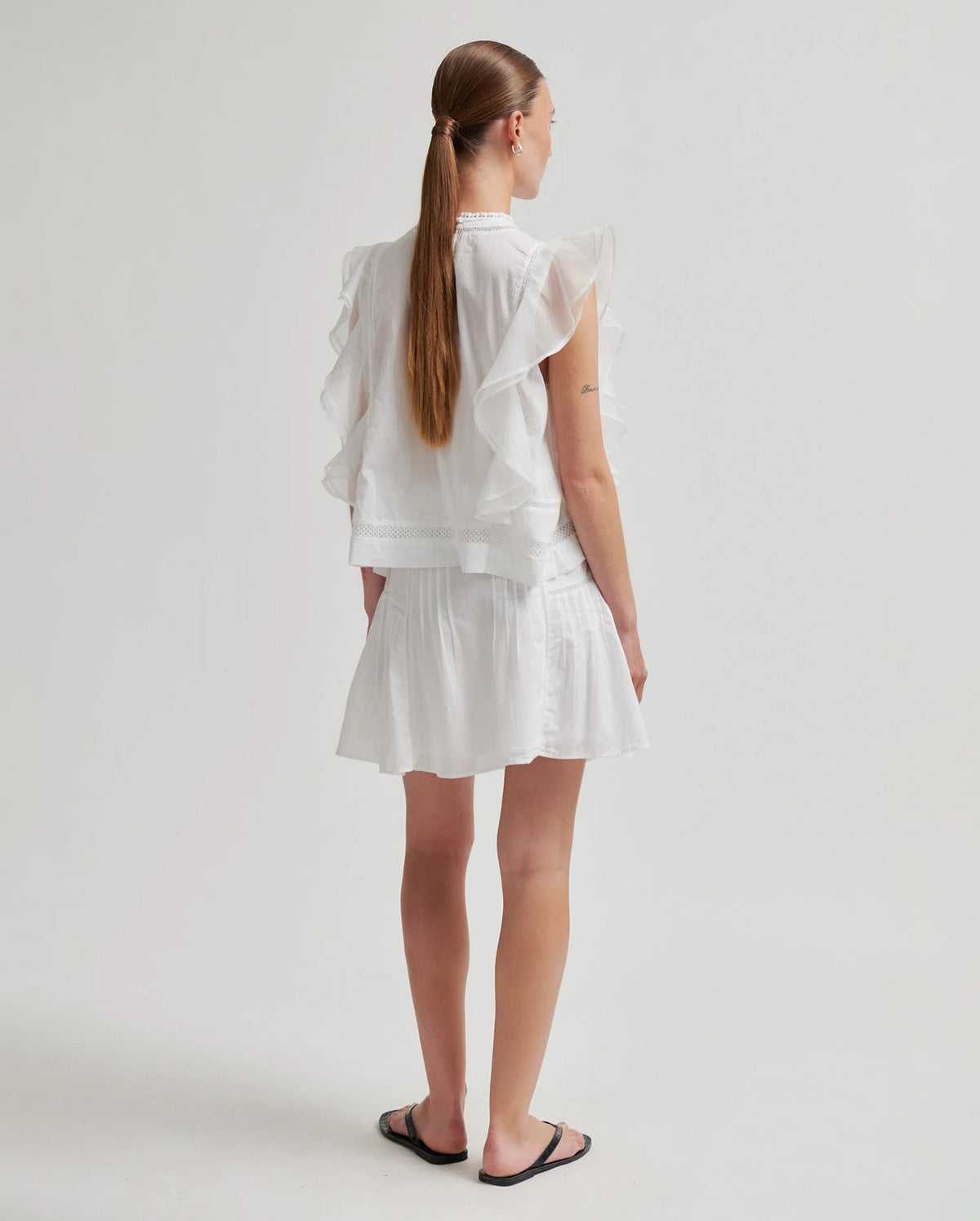 Kristel Frill Top (White)