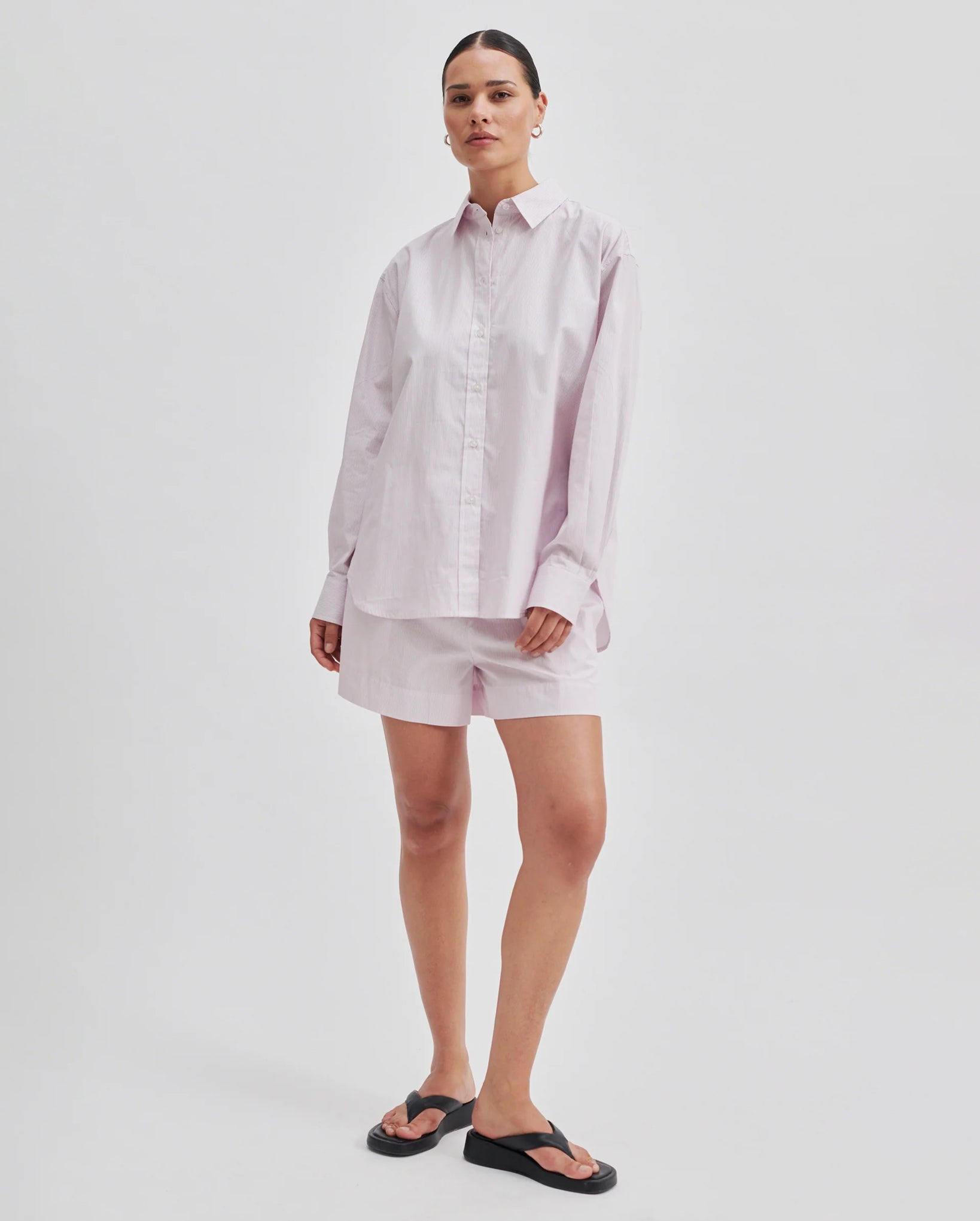 Yaya Cotton Shirt (Lavender)