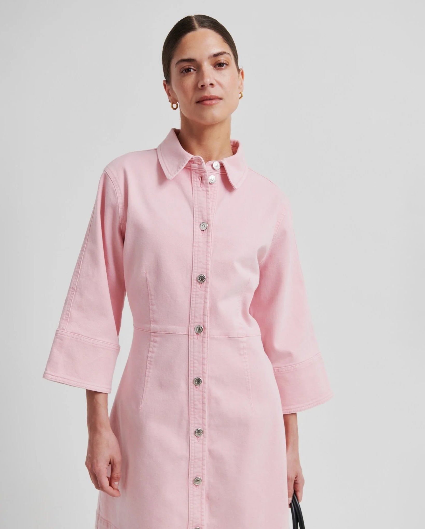 Isella Denim Dress (Pale Lilac)