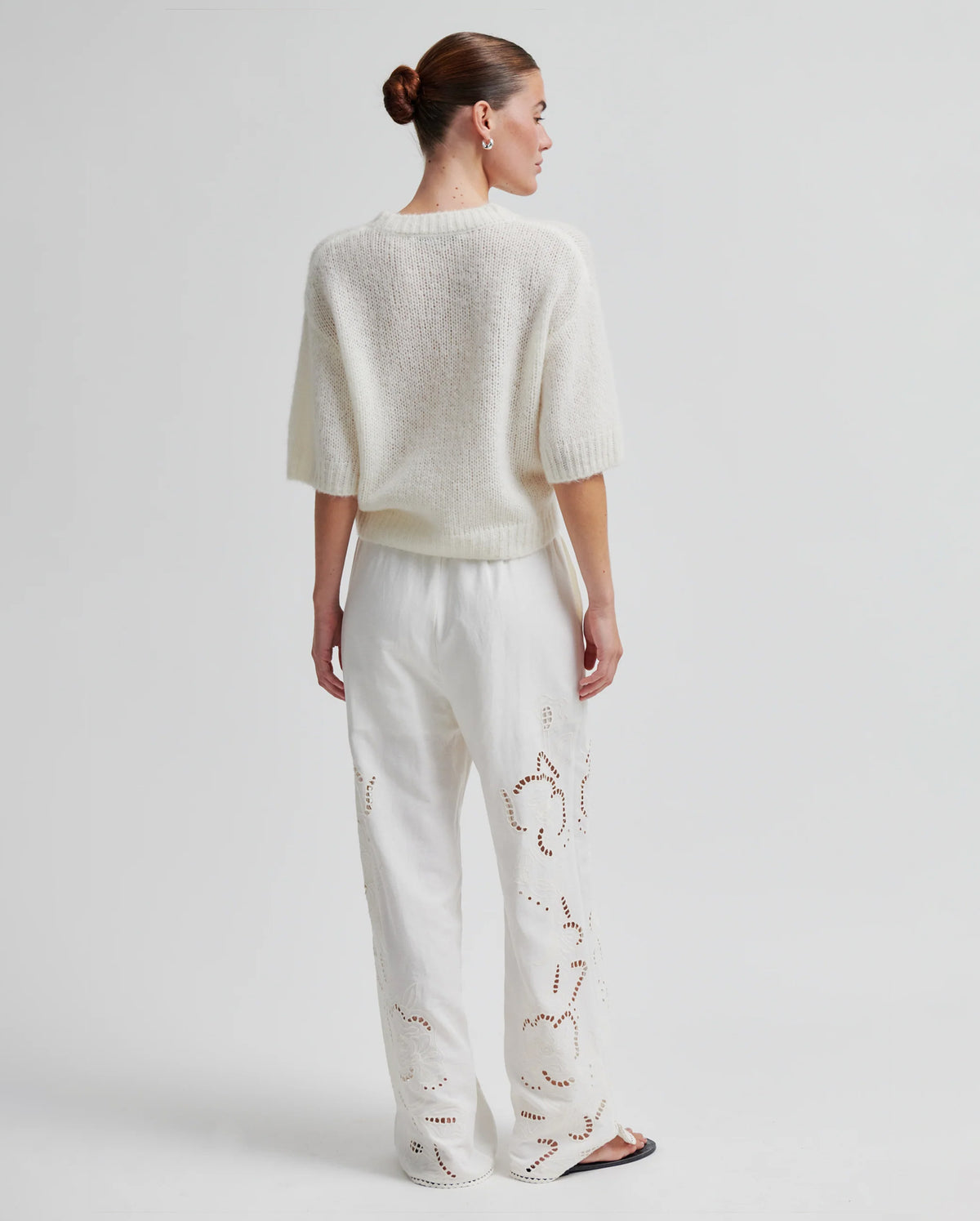 Silia Knit SS O-Neck (Eggnog)