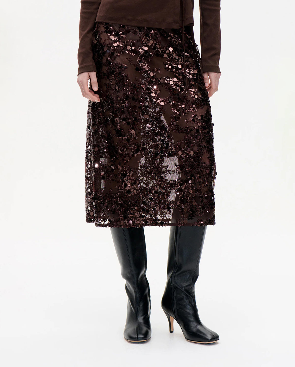Shania Skirt (Coffee Brown Brow)
