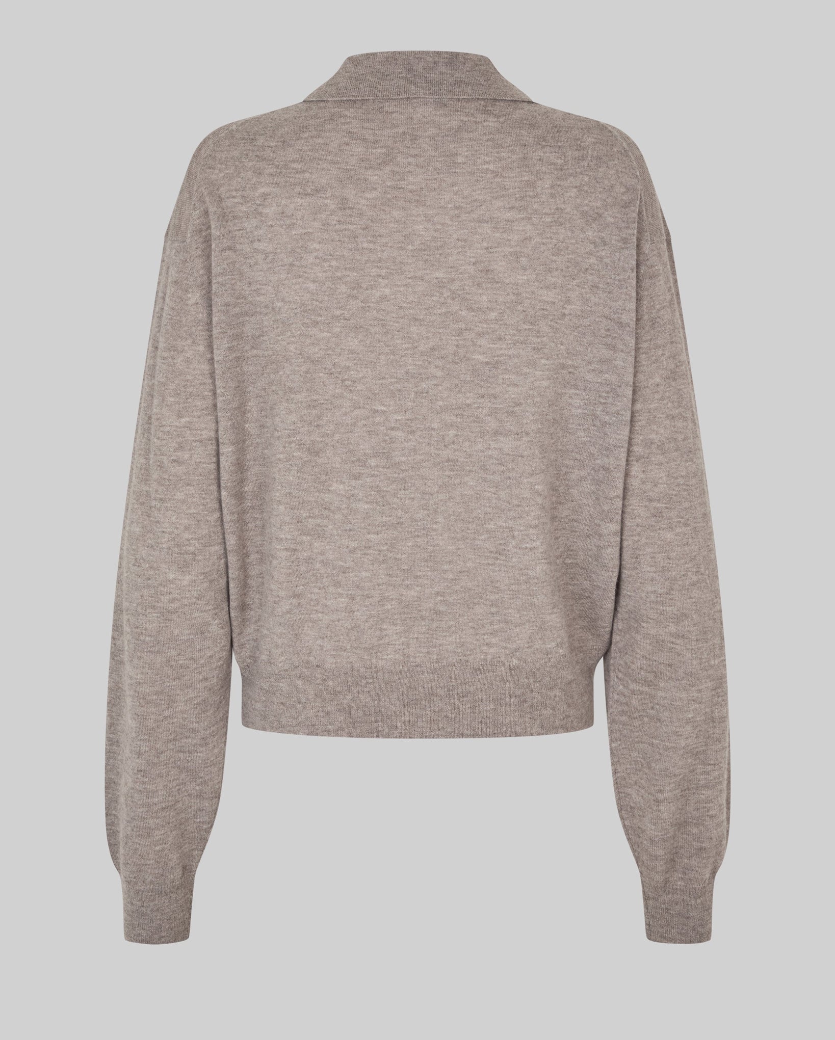 Claro Knit Polo (Mid Brown Melange)