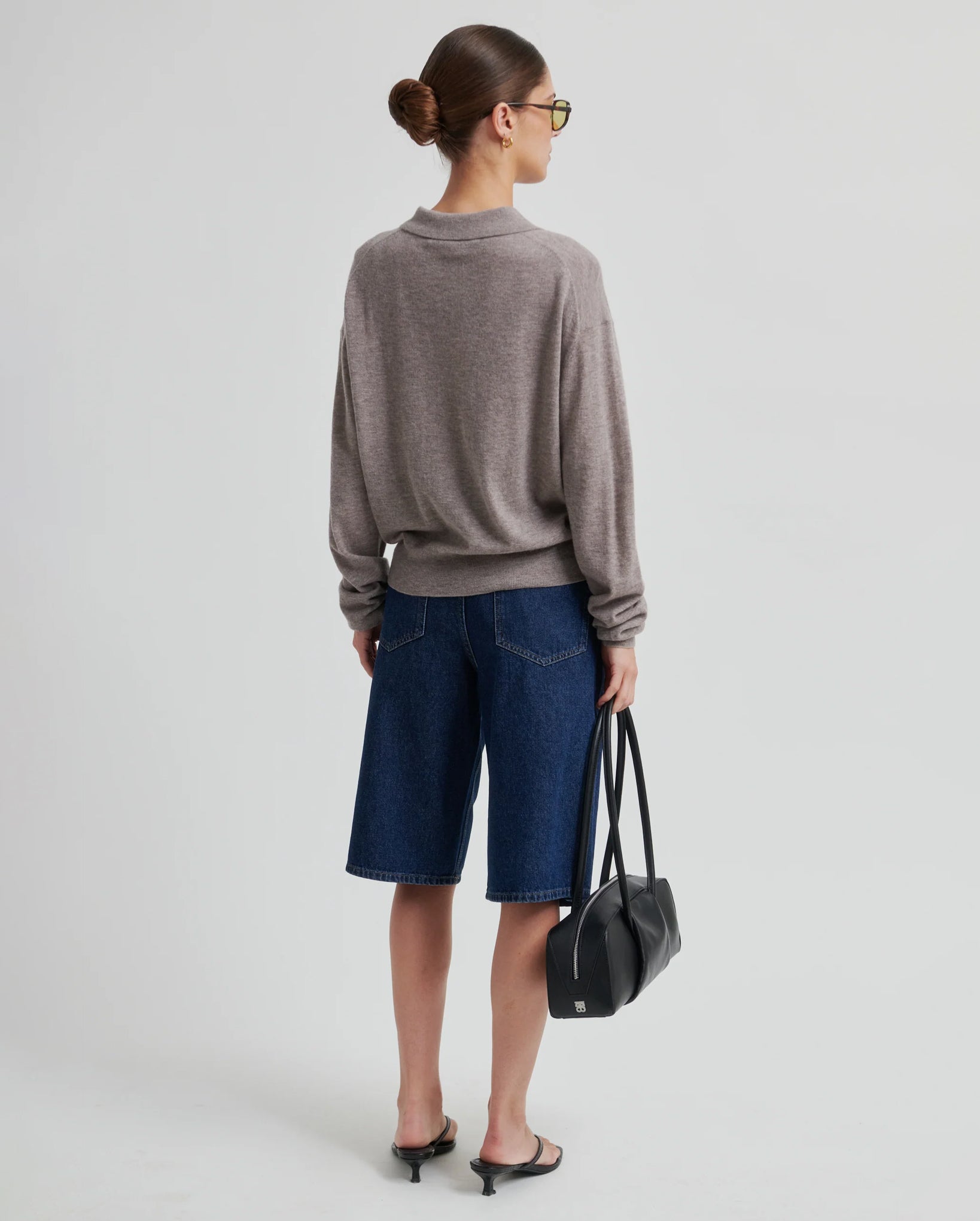 Claro Knit Polo (Mid Brown Melange)
