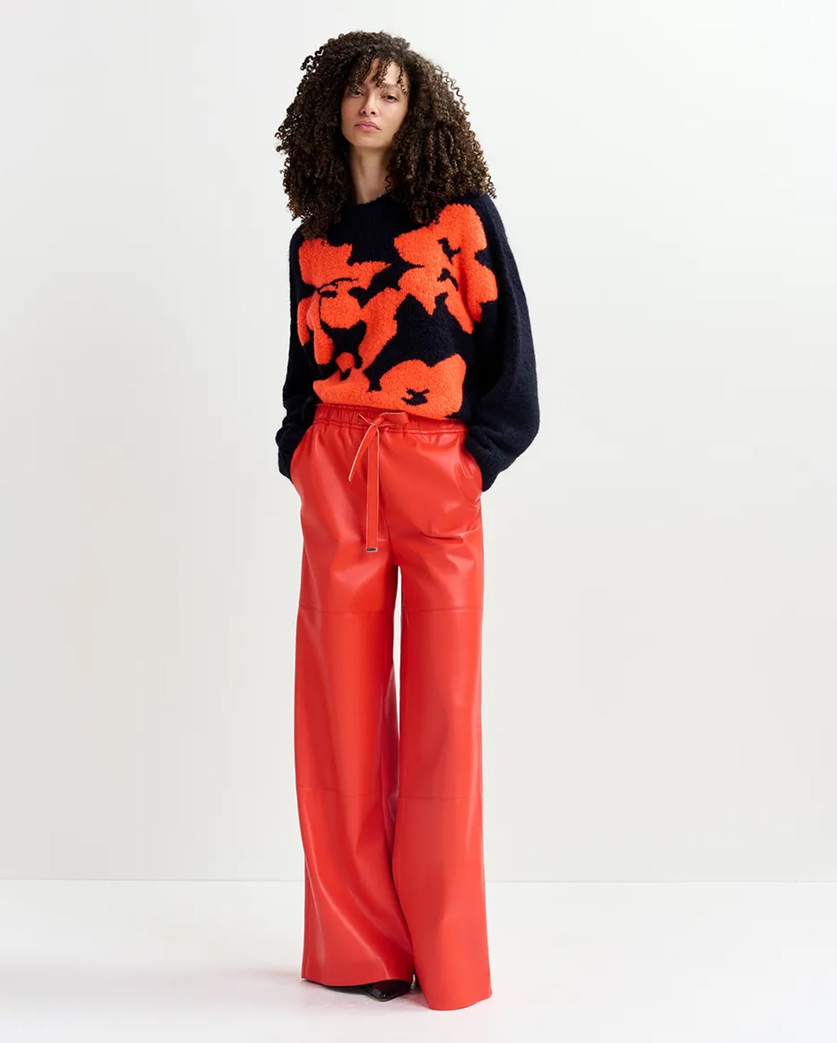 Floral Intarsia-Knitted Sweater