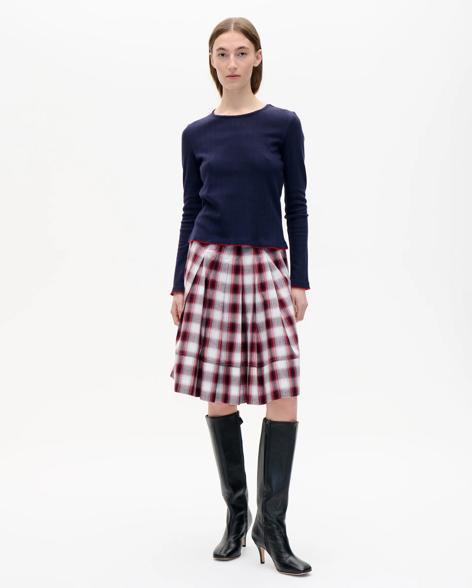 Silja Skirt (Red Check)