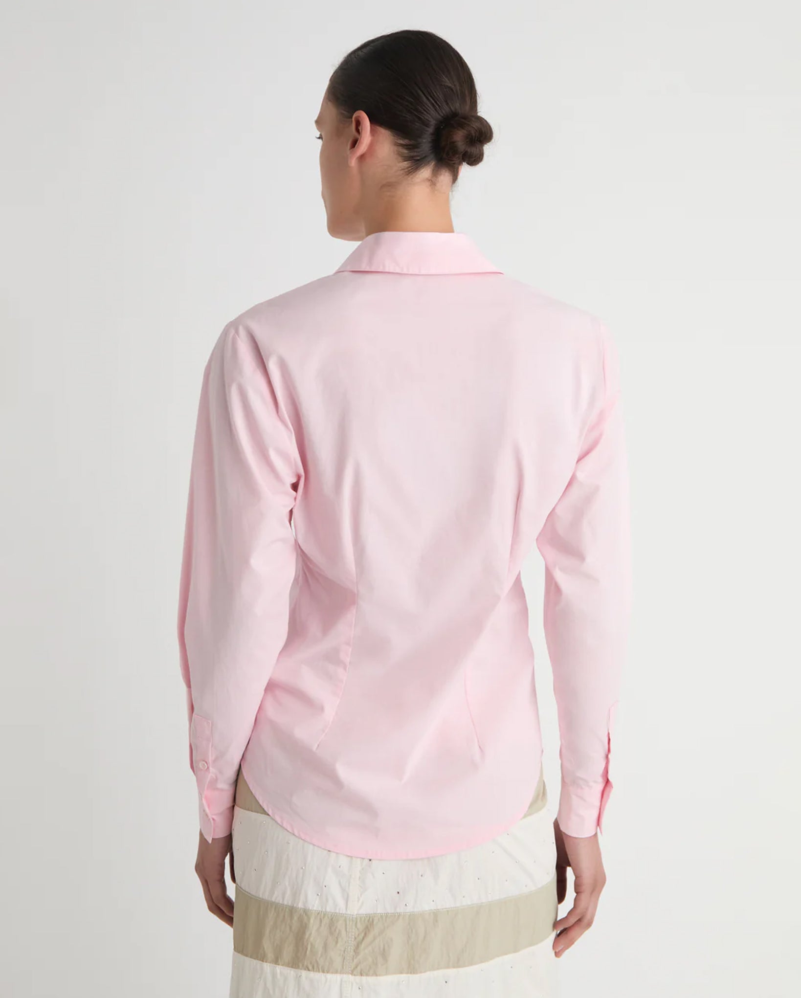 Bruna II Fitted Long-Sleeve Shirt (Pink)