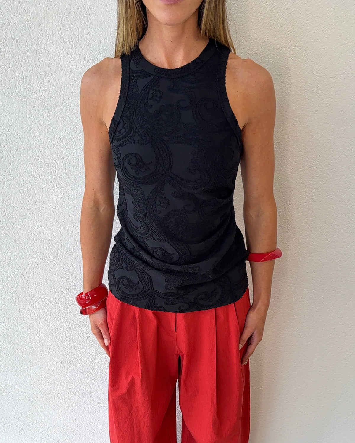 Ava Tank Top (Black)