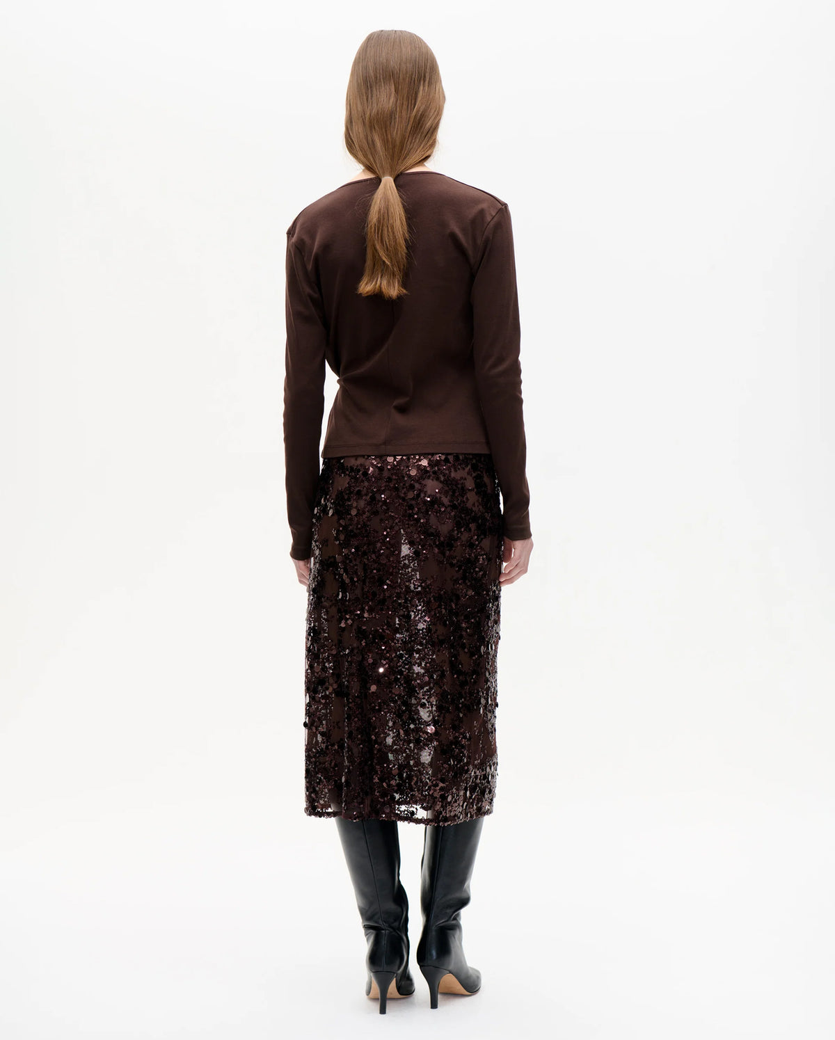 Shania Skirt (Coffee Brown Brow)