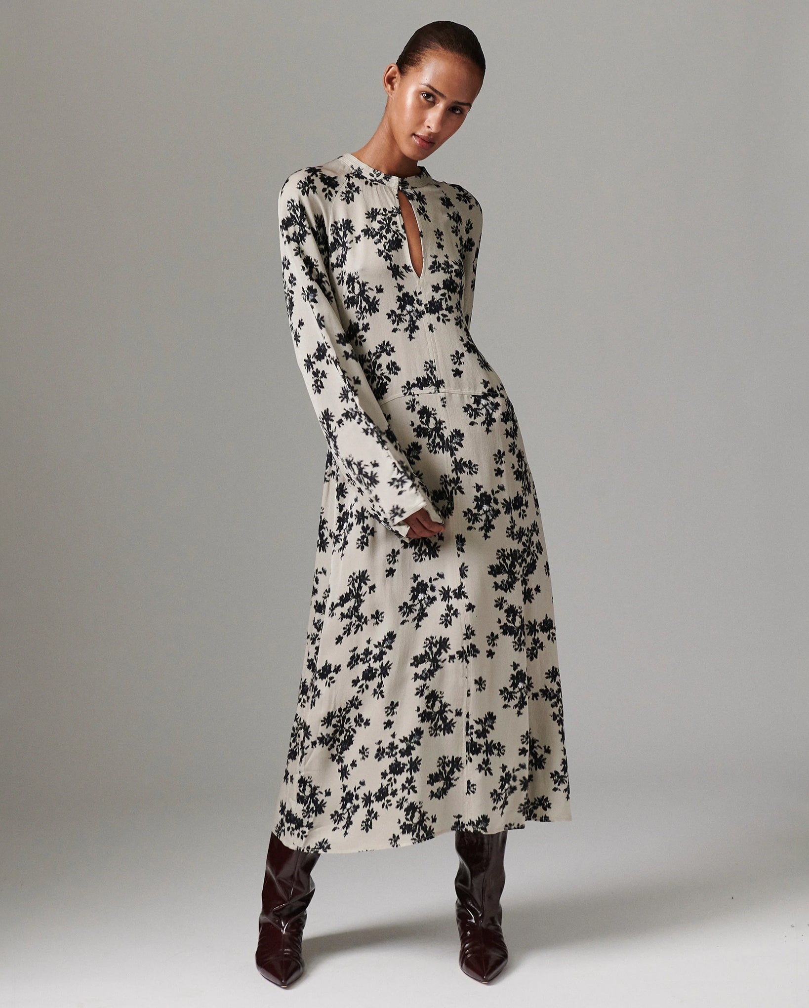 Walker Dress (Stretched Floral)