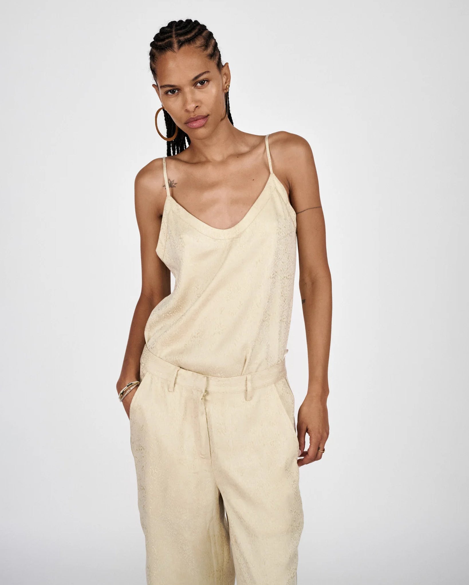 Glæde Cluster Jacquard Camisole Top (Fiber)