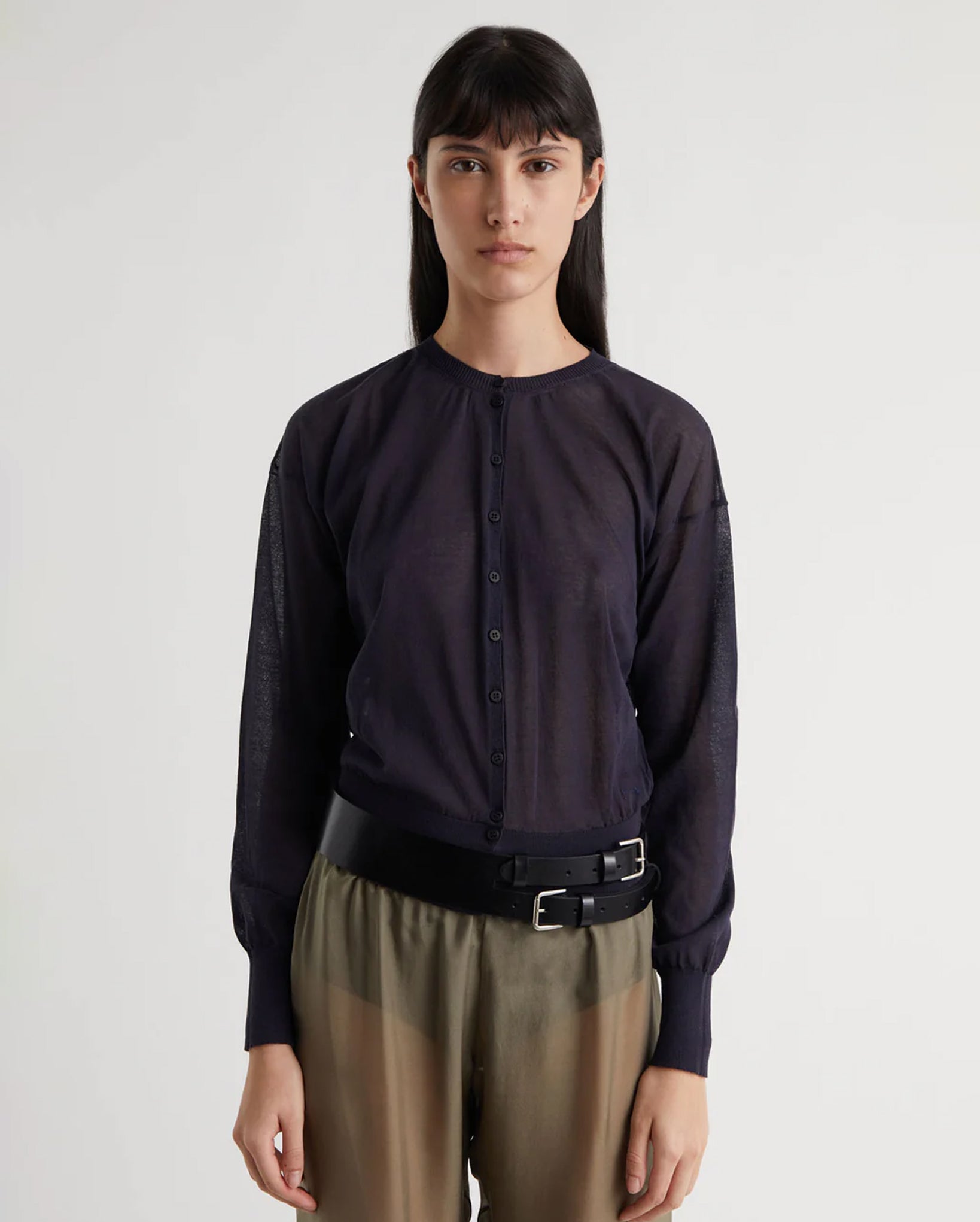 Penelope II Leather Belt (Black)