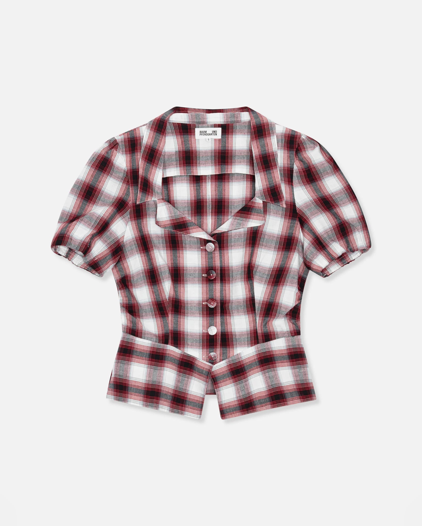 Macaia Blouse (Red Check)