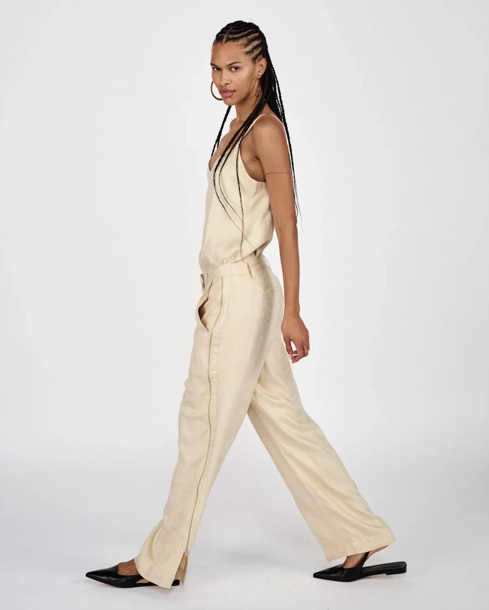 Gurli Cluster Jacquard Zip Pants (Fiber)