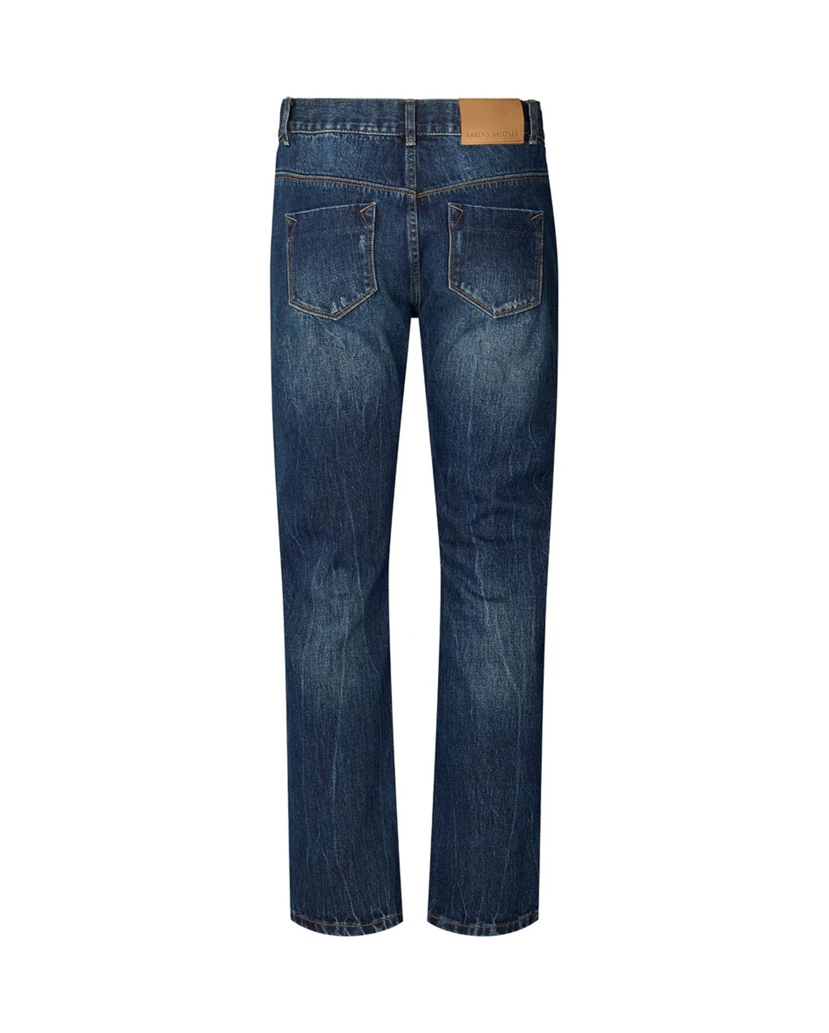 Fine Denim Cropped Pants (Dark Washed Indigo)