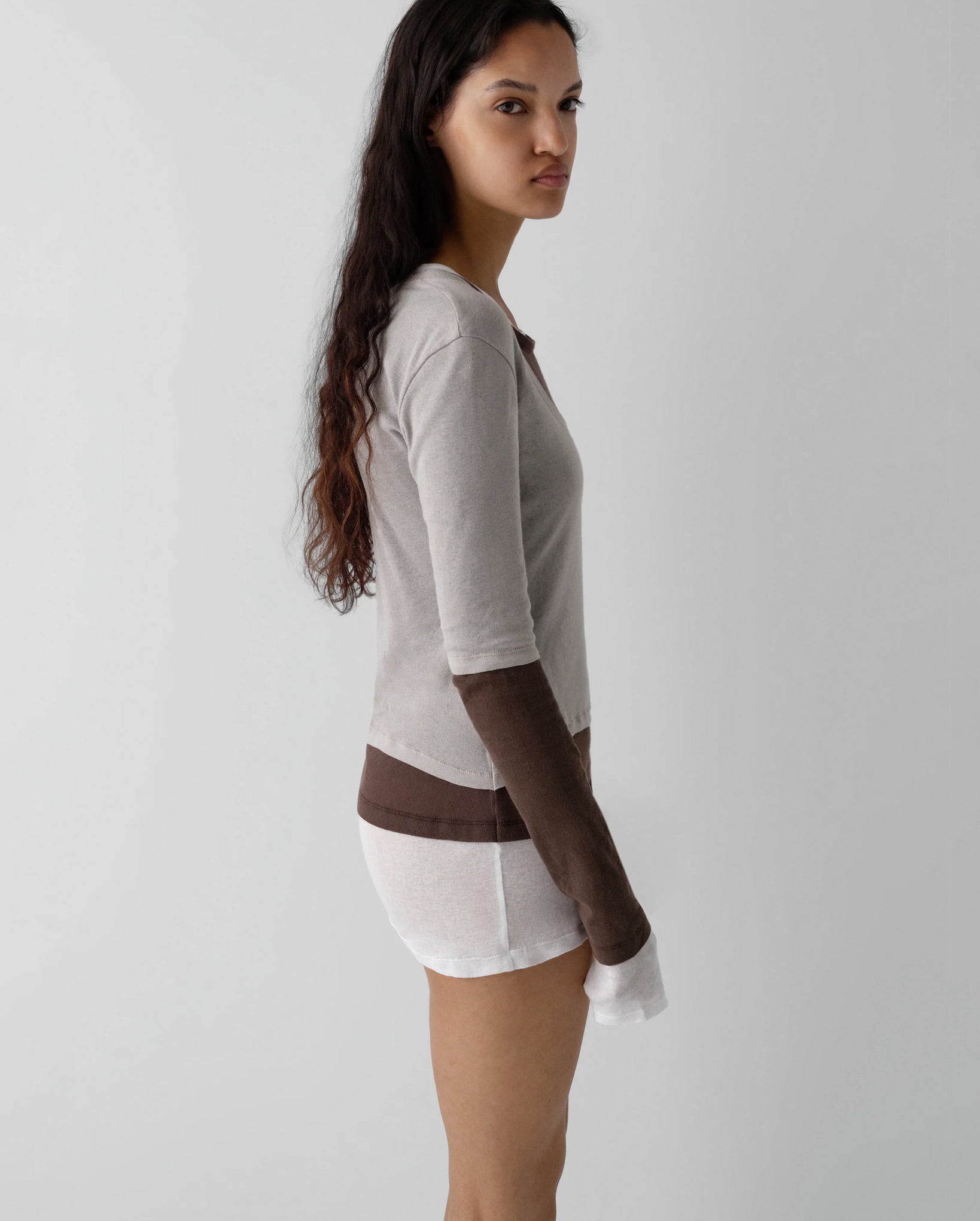 Gemma Mini Dress (Brown)