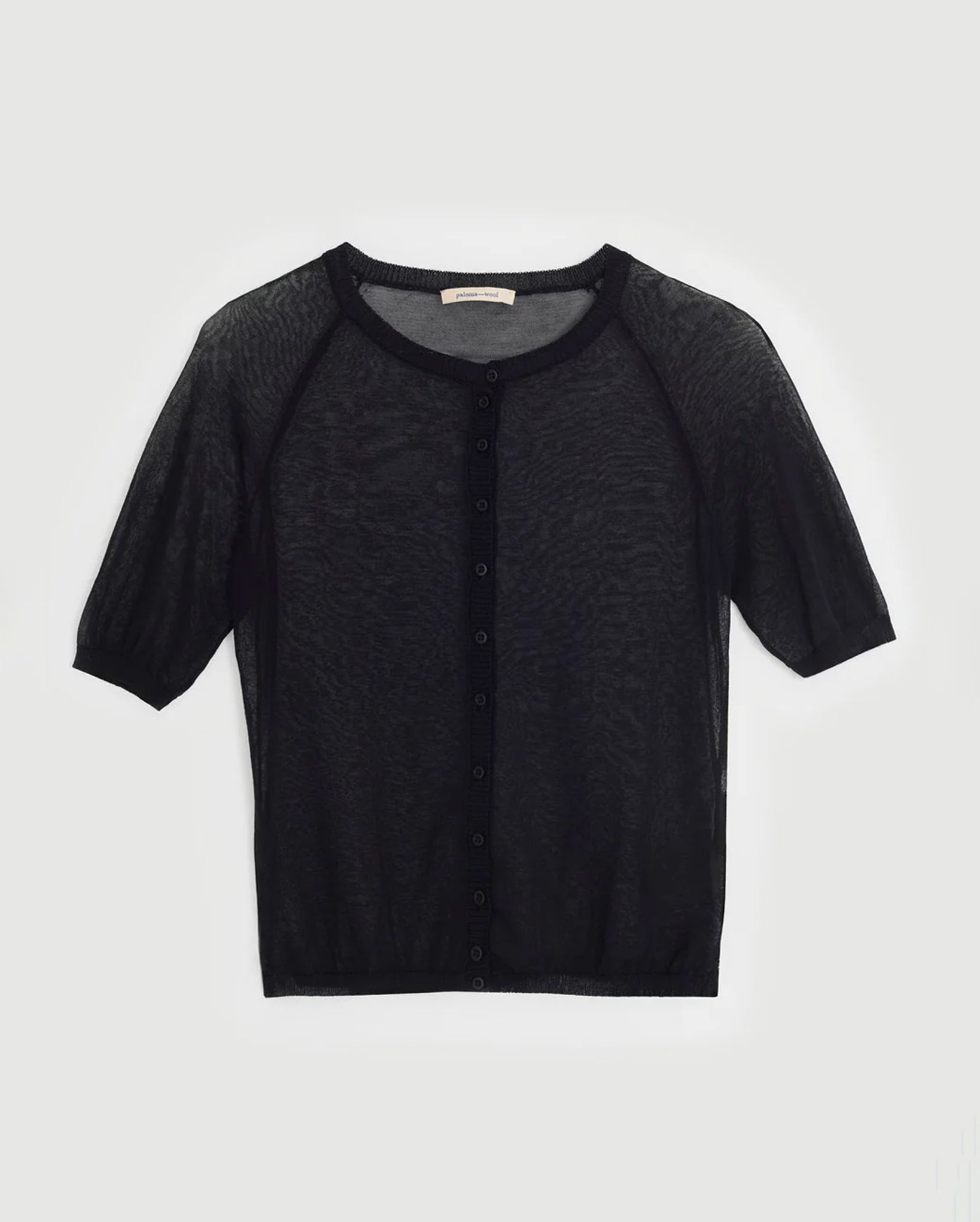 Patinela Short Sleeve Cardigan (Black)