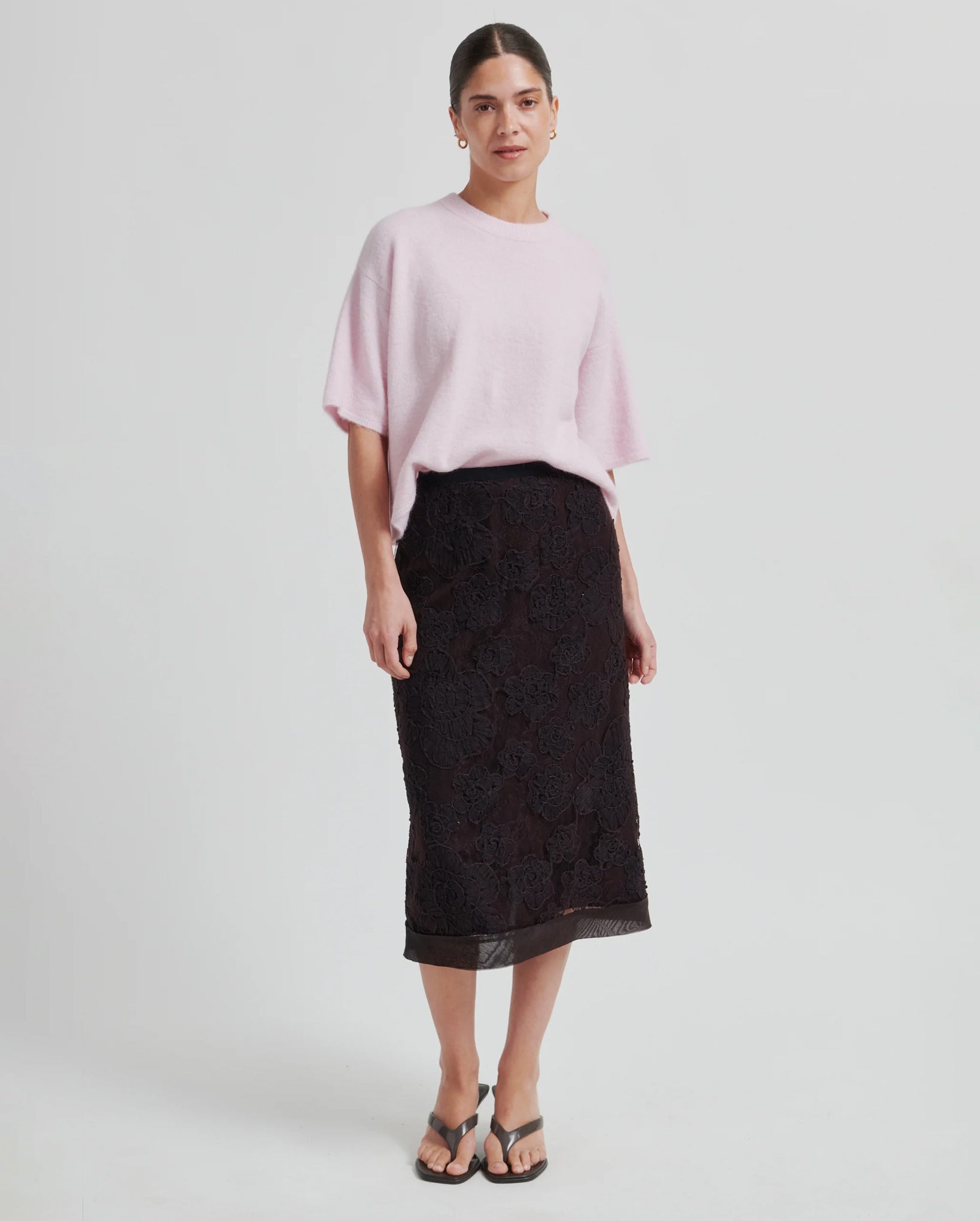 Gabby Knit O-Neck (Pale Lilac)