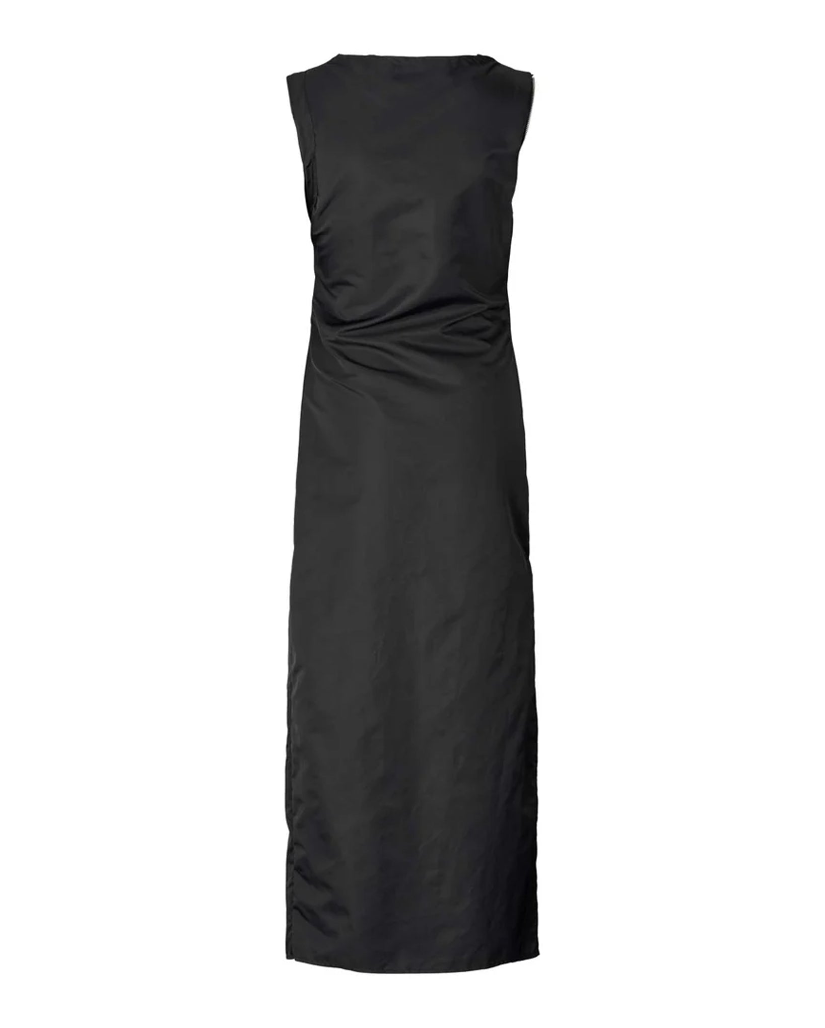 Alita Nylon Zipper Dress (Caviar Black)