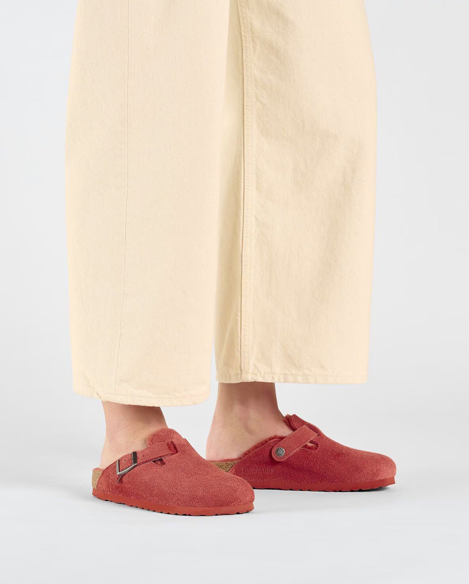 Boston Shearling/Suede Leather (Sienna Red)