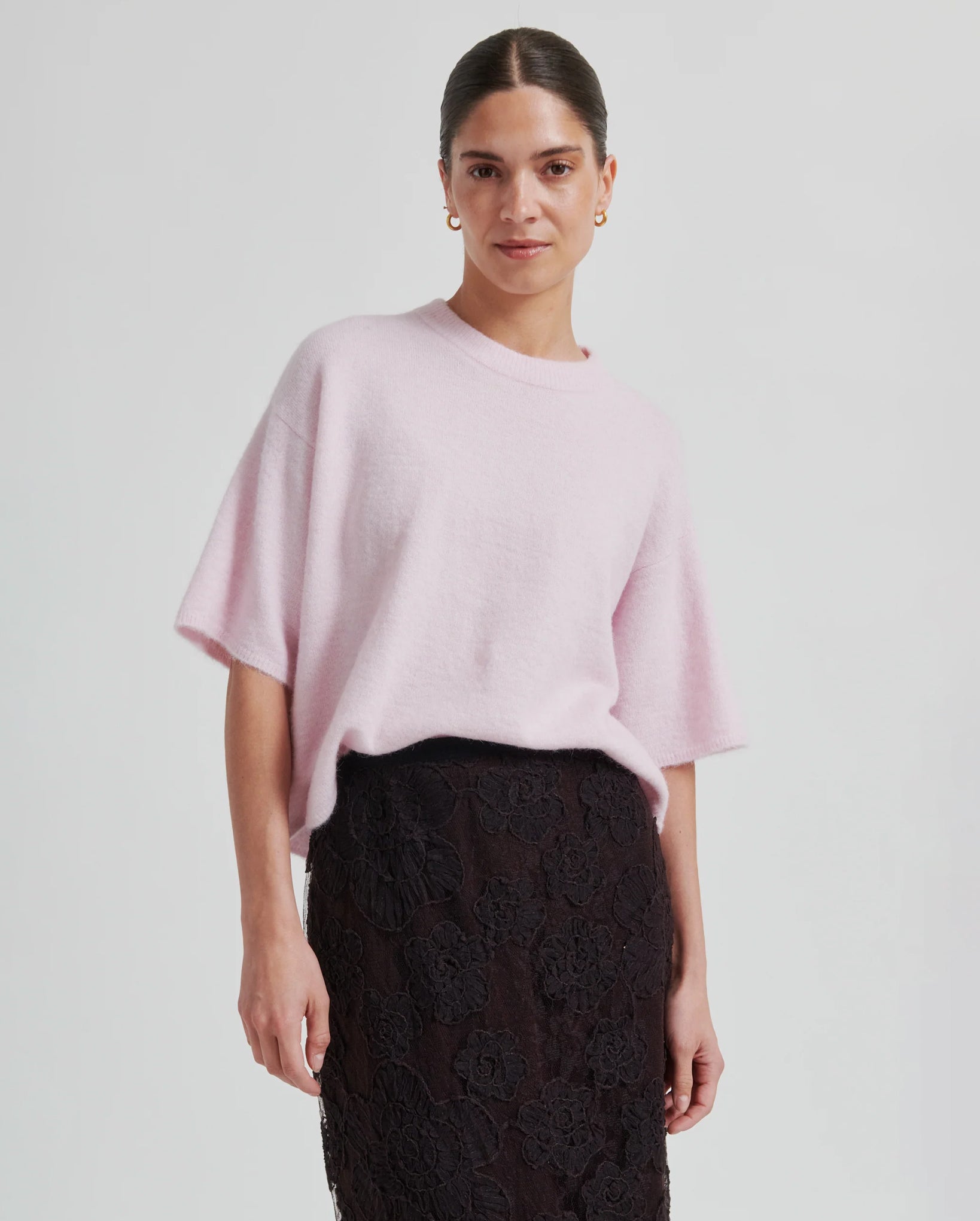 Gabby Knit O-Neck (Pale Lilac)