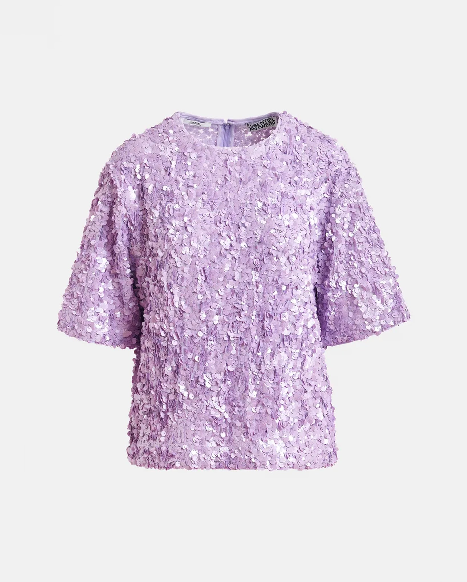Sequin-Embellished Top (Purple)